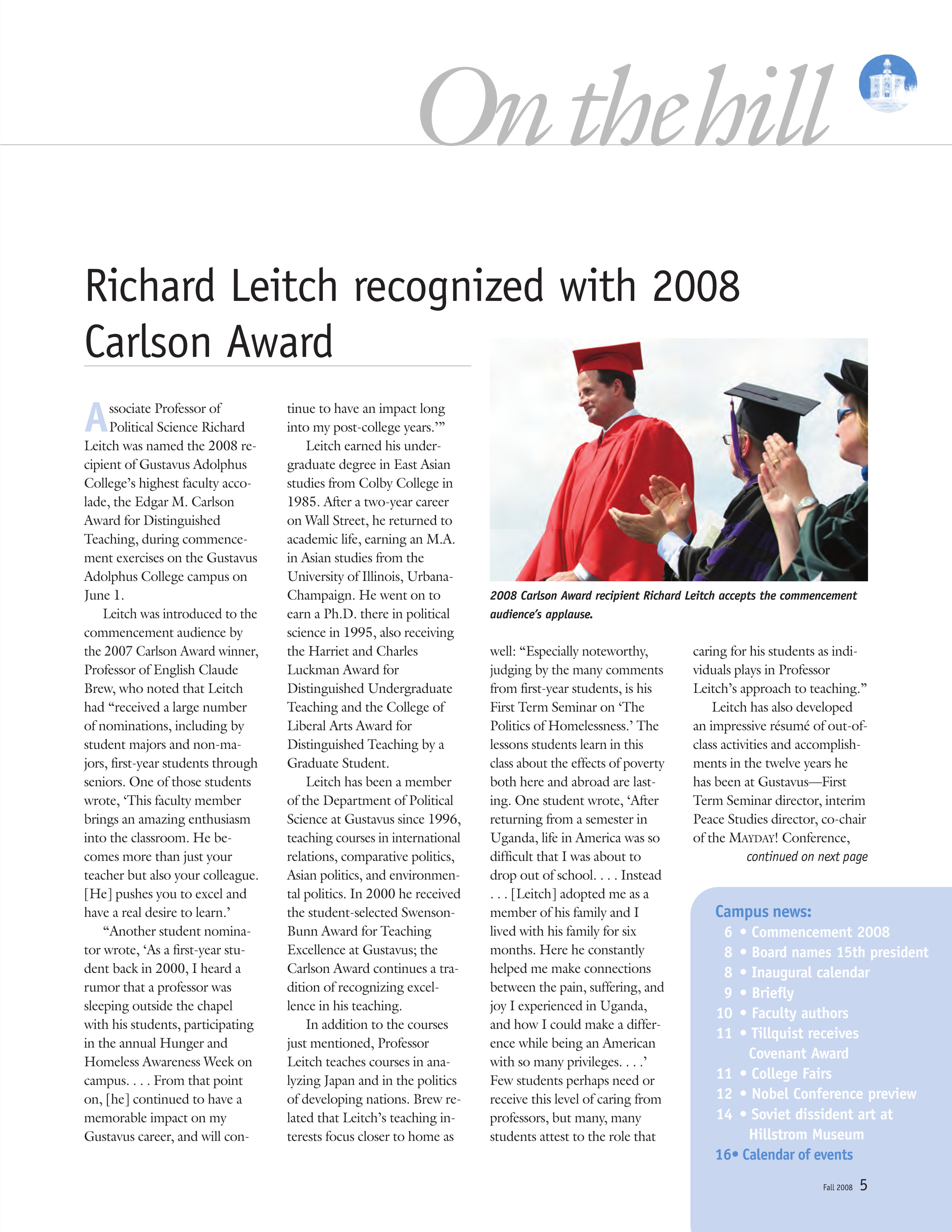 quarterly page