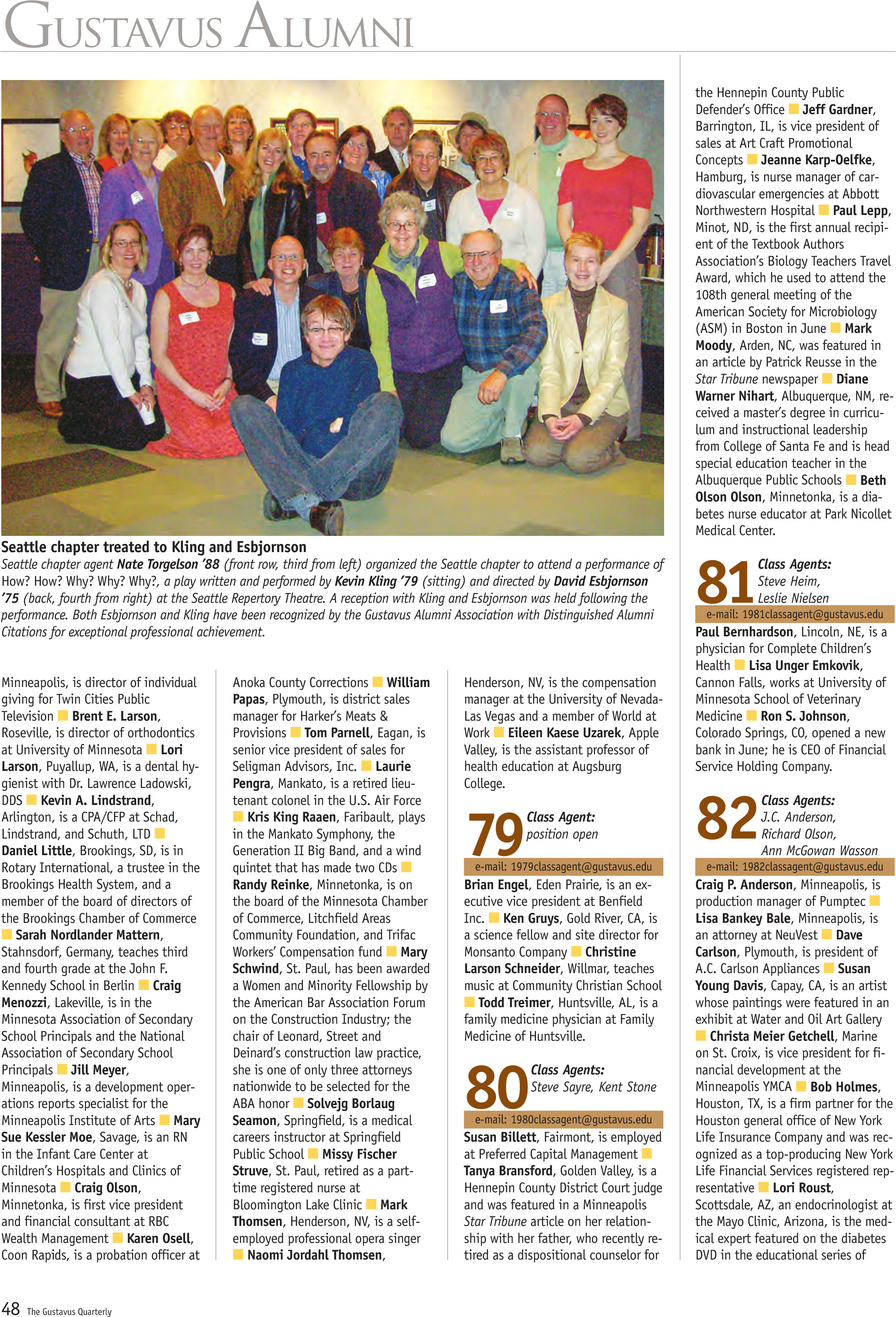 quarterly page