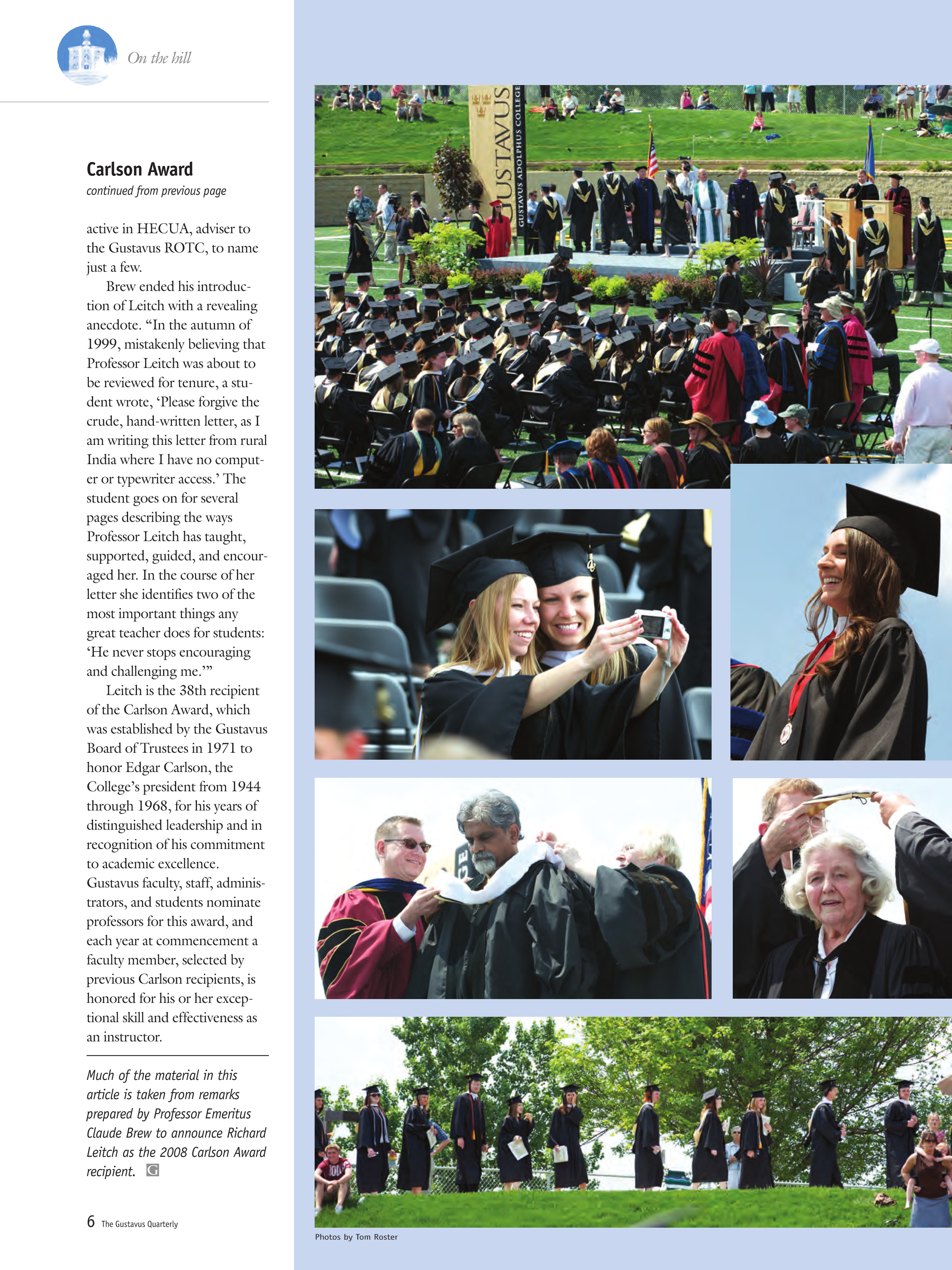 quarterly page