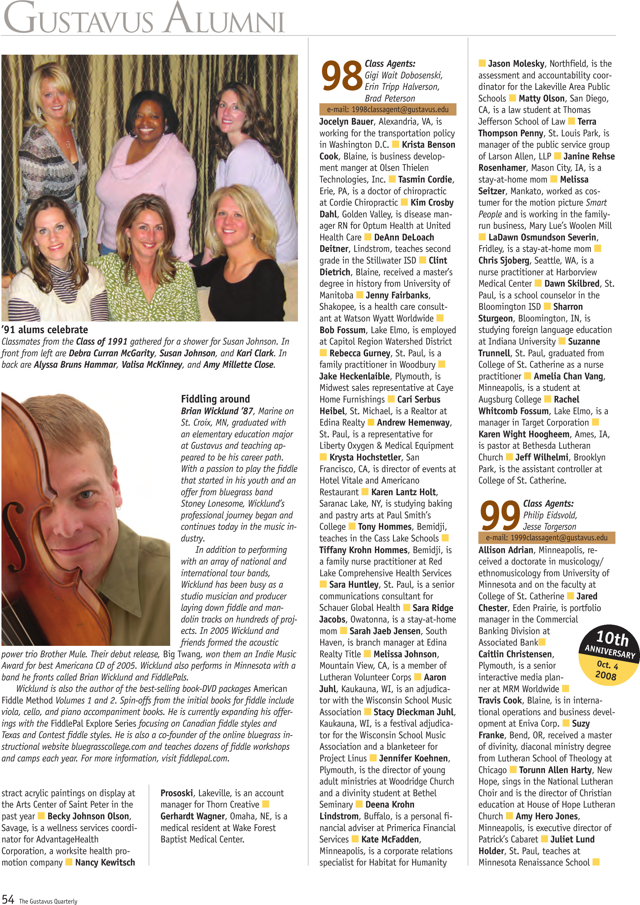 quarterly page