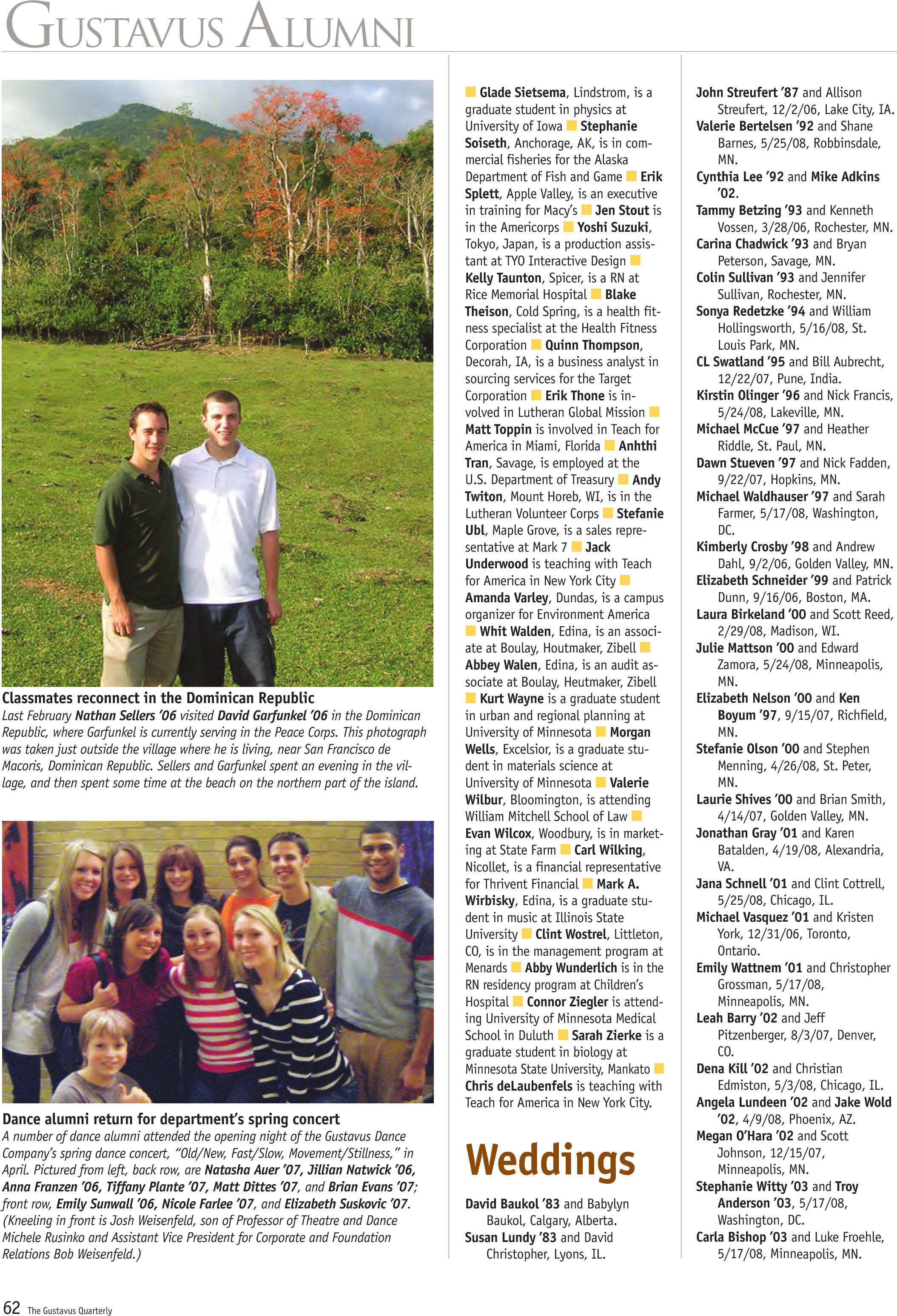 quarterly page
