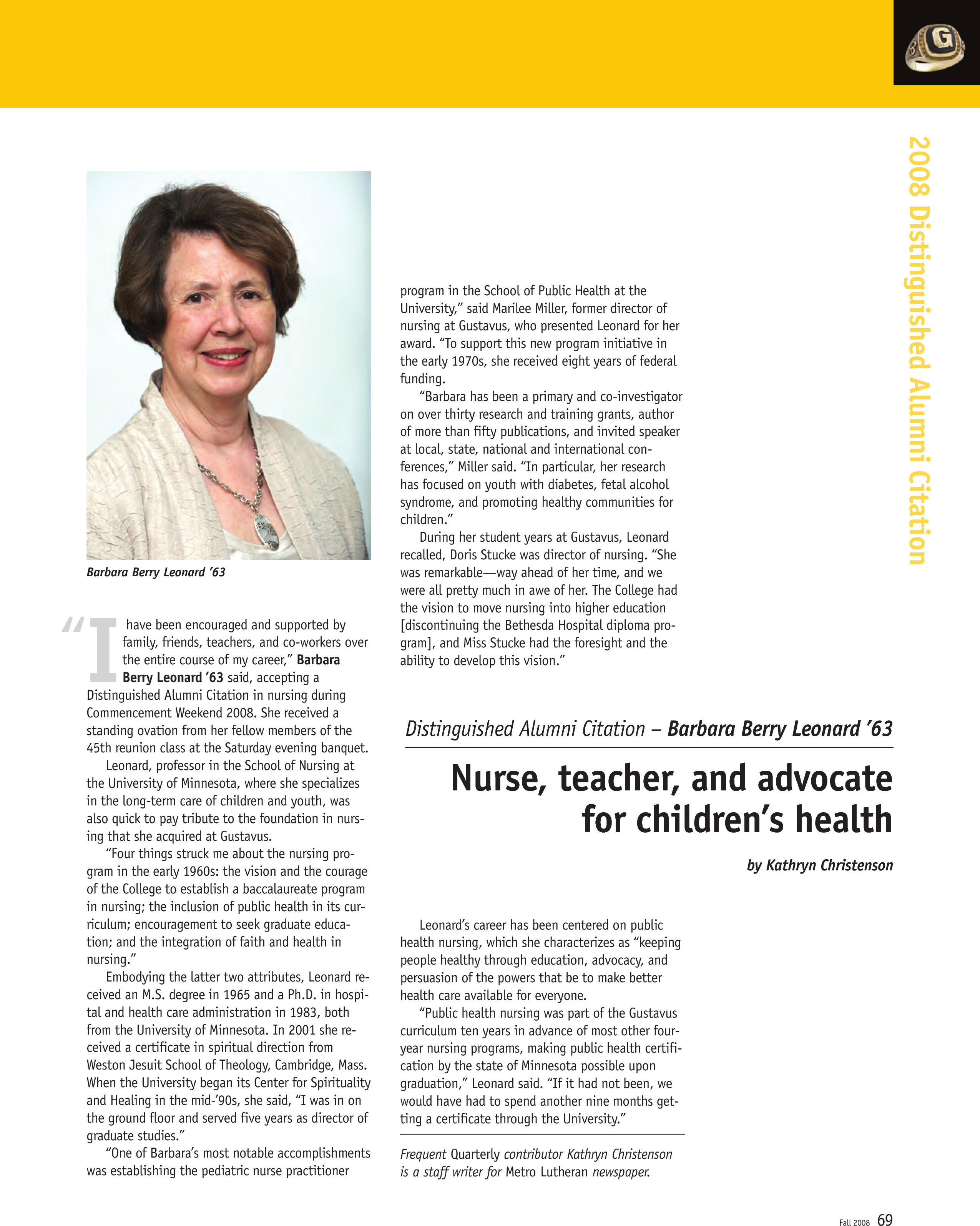 quarterly page