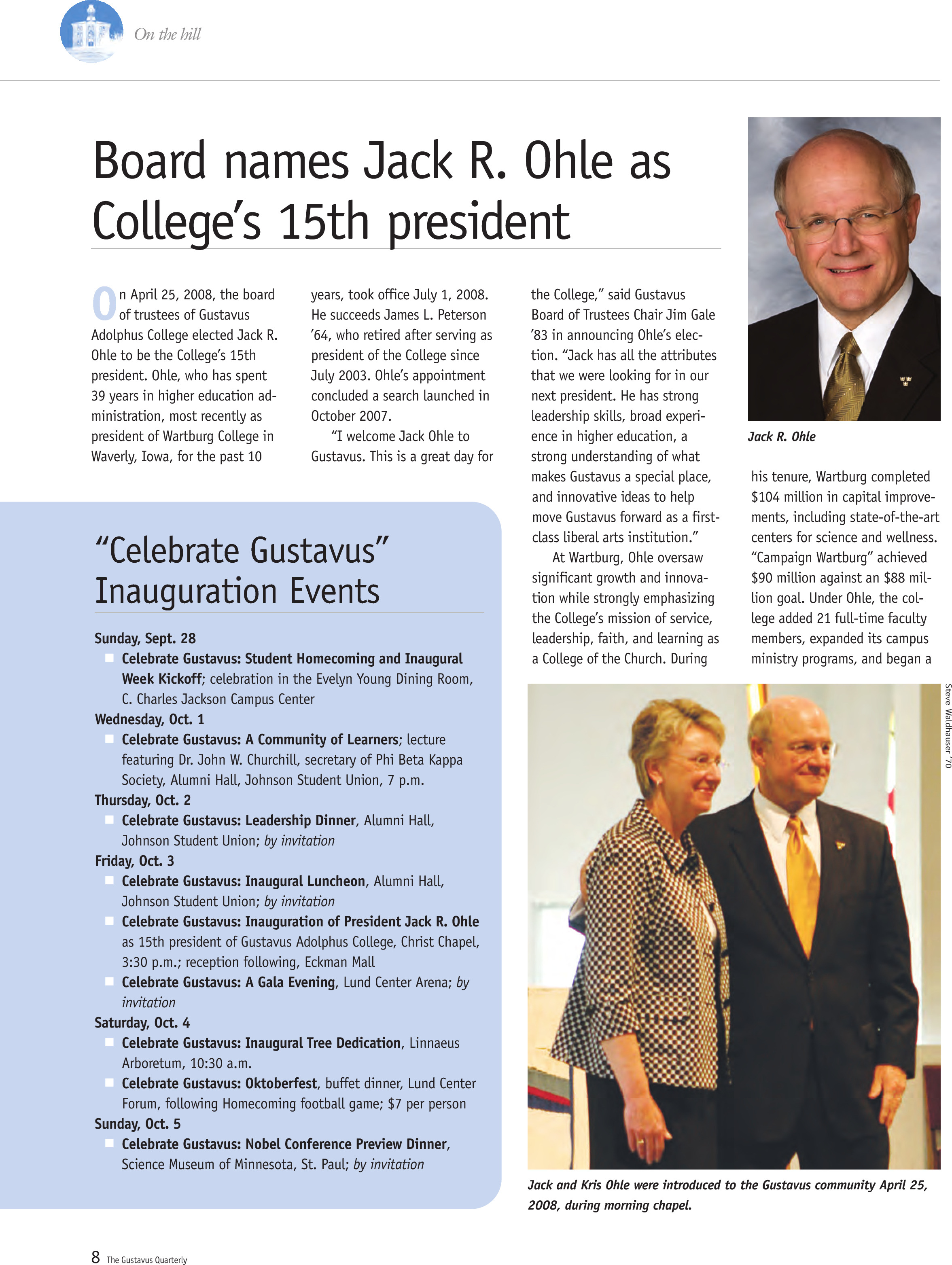 quarterly page