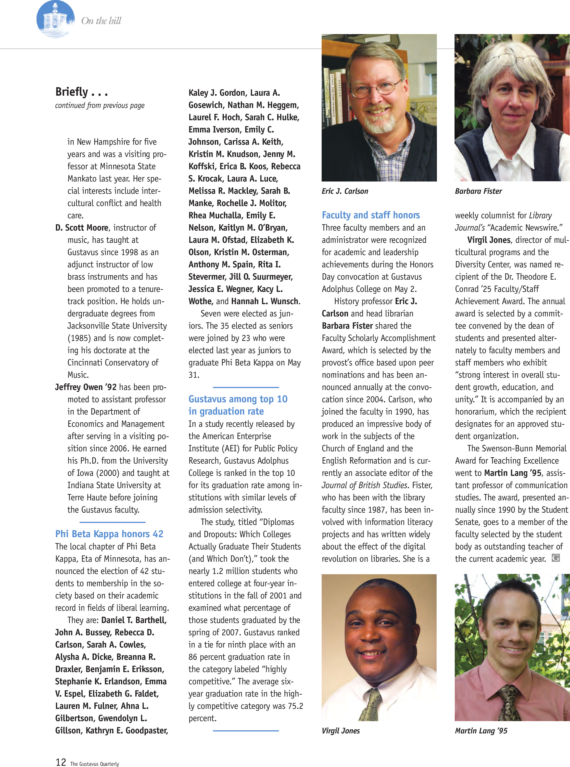 quarterly page