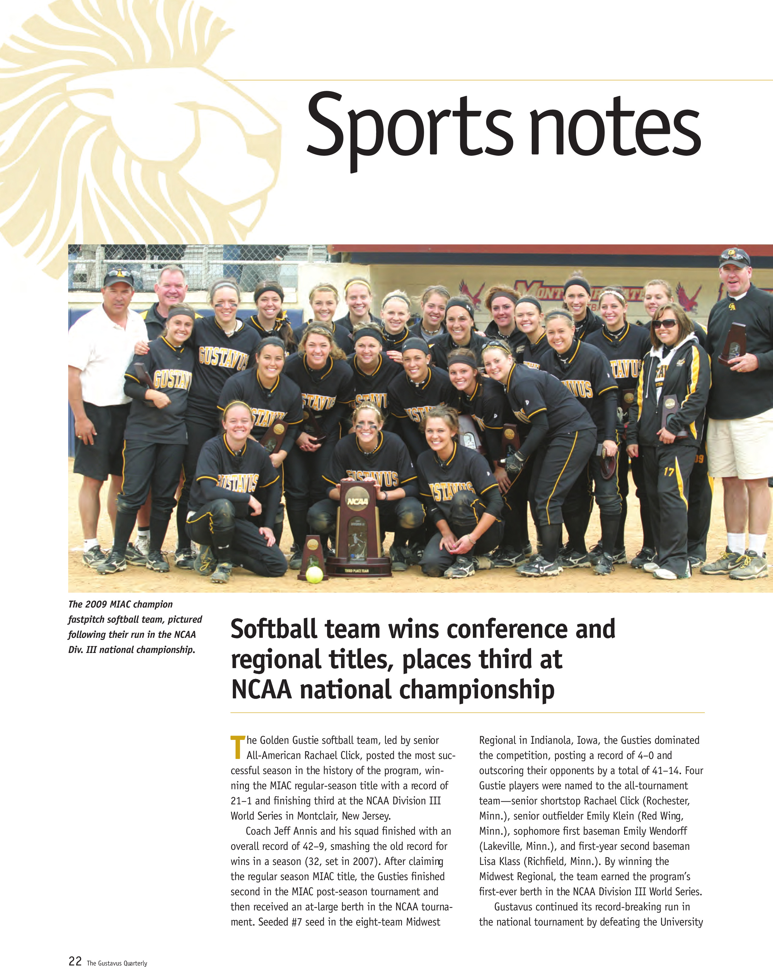 quarterly page