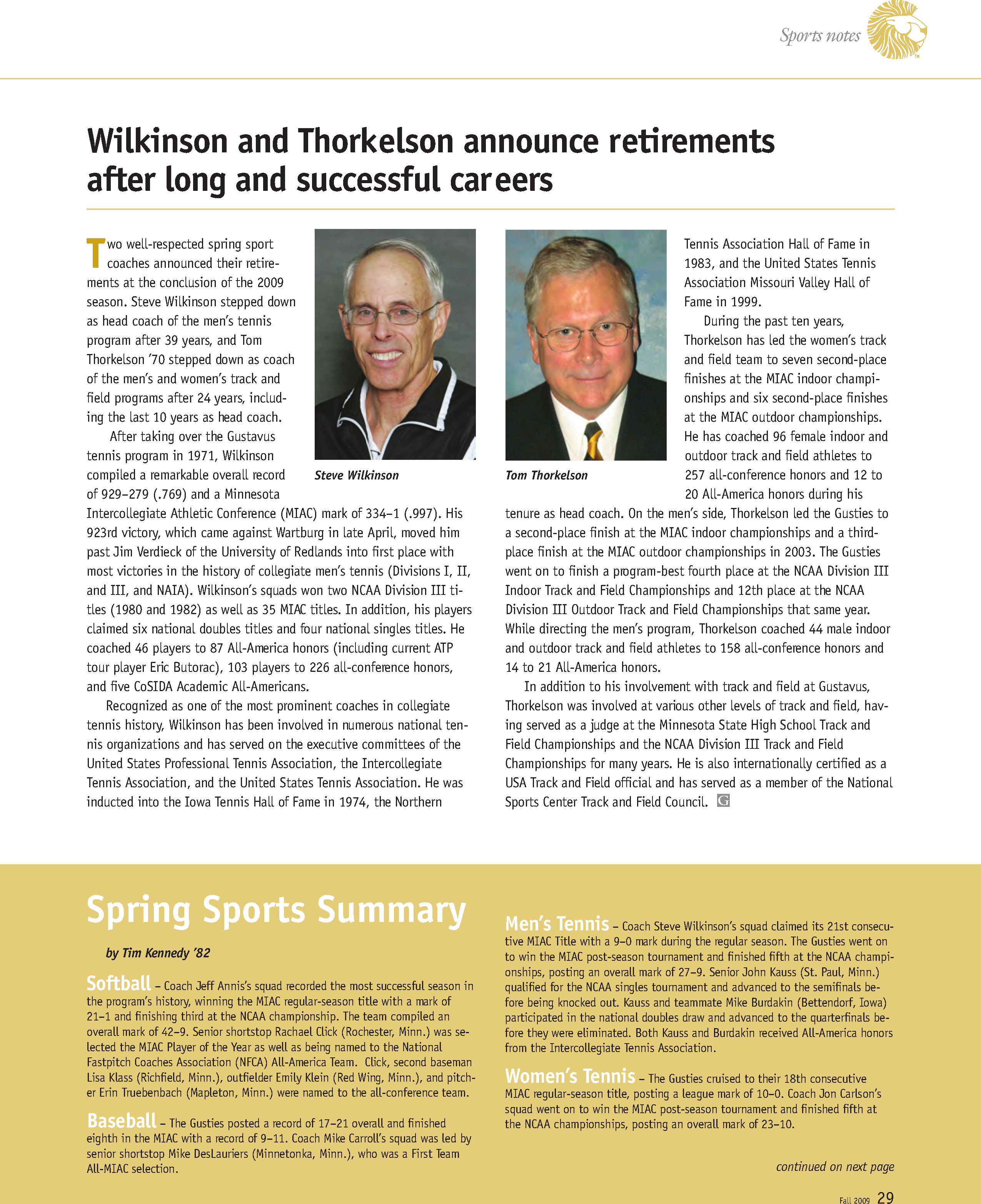 quarterly page