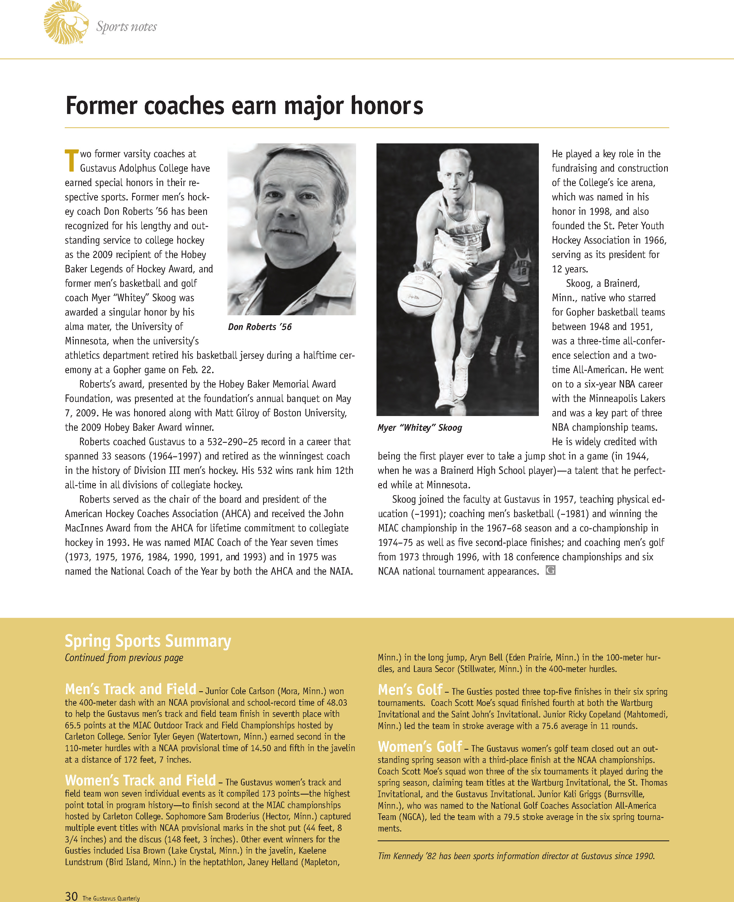 quarterly page