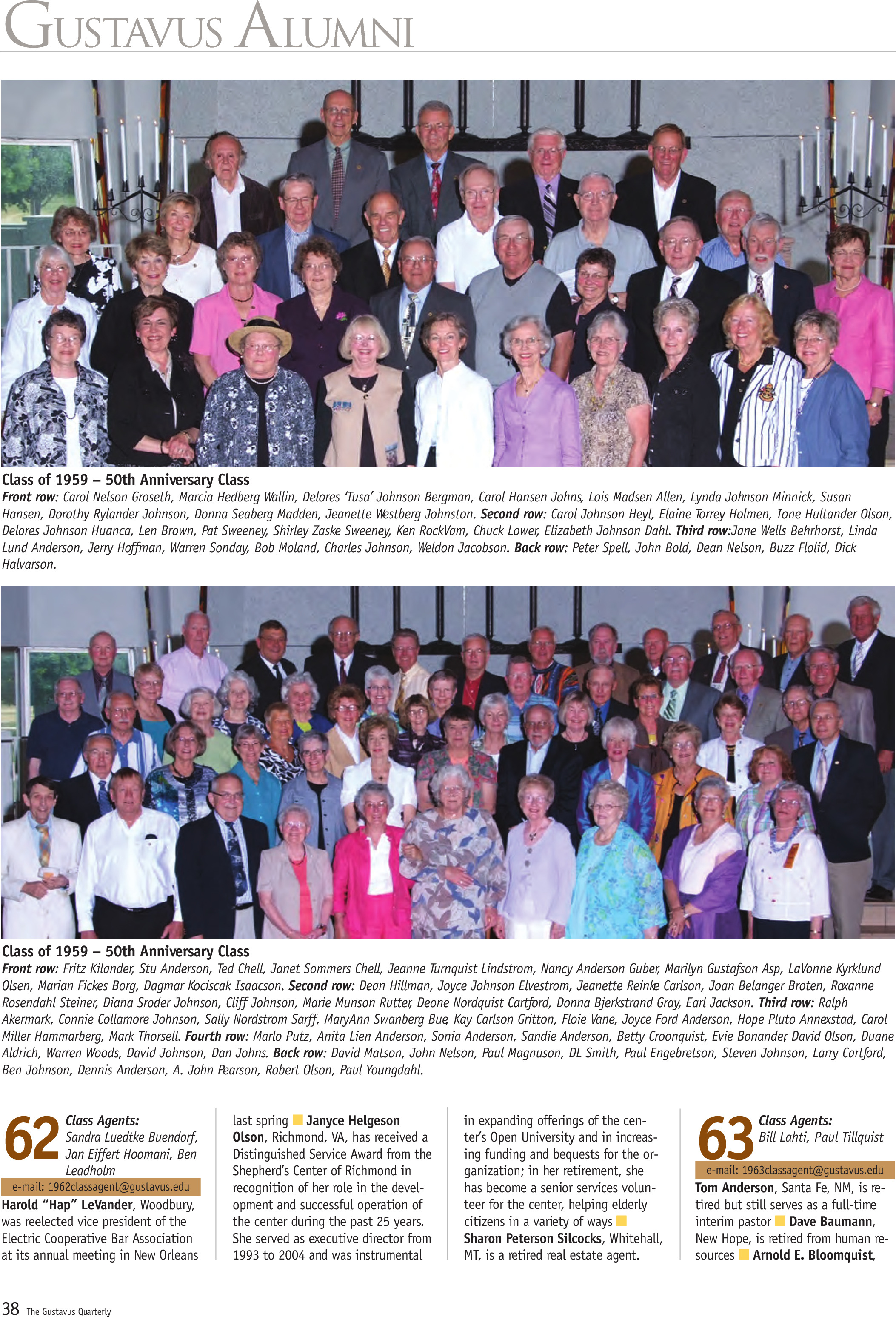 quarterly page