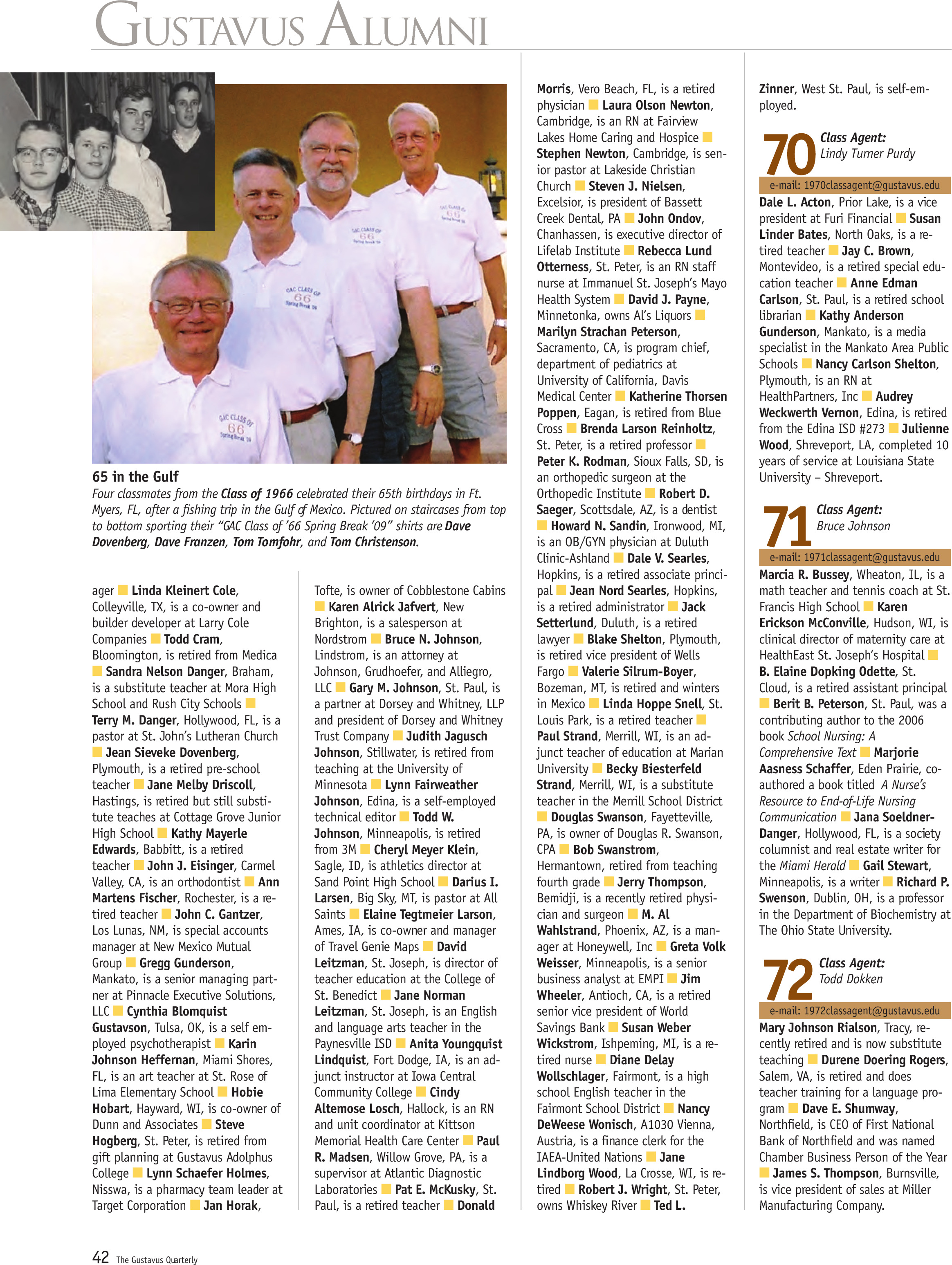 quarterly page