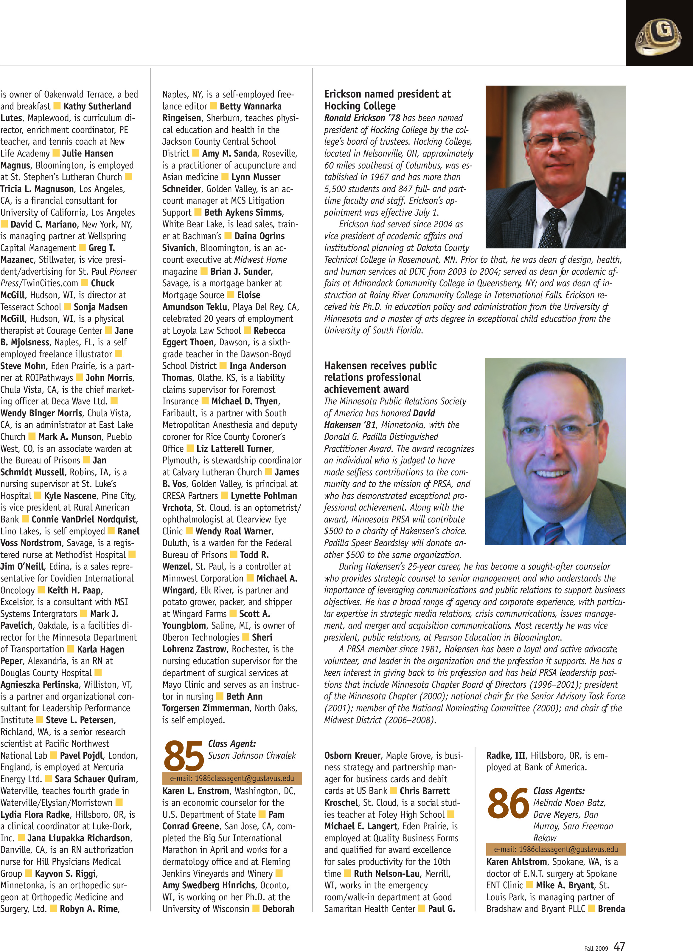 quarterly page