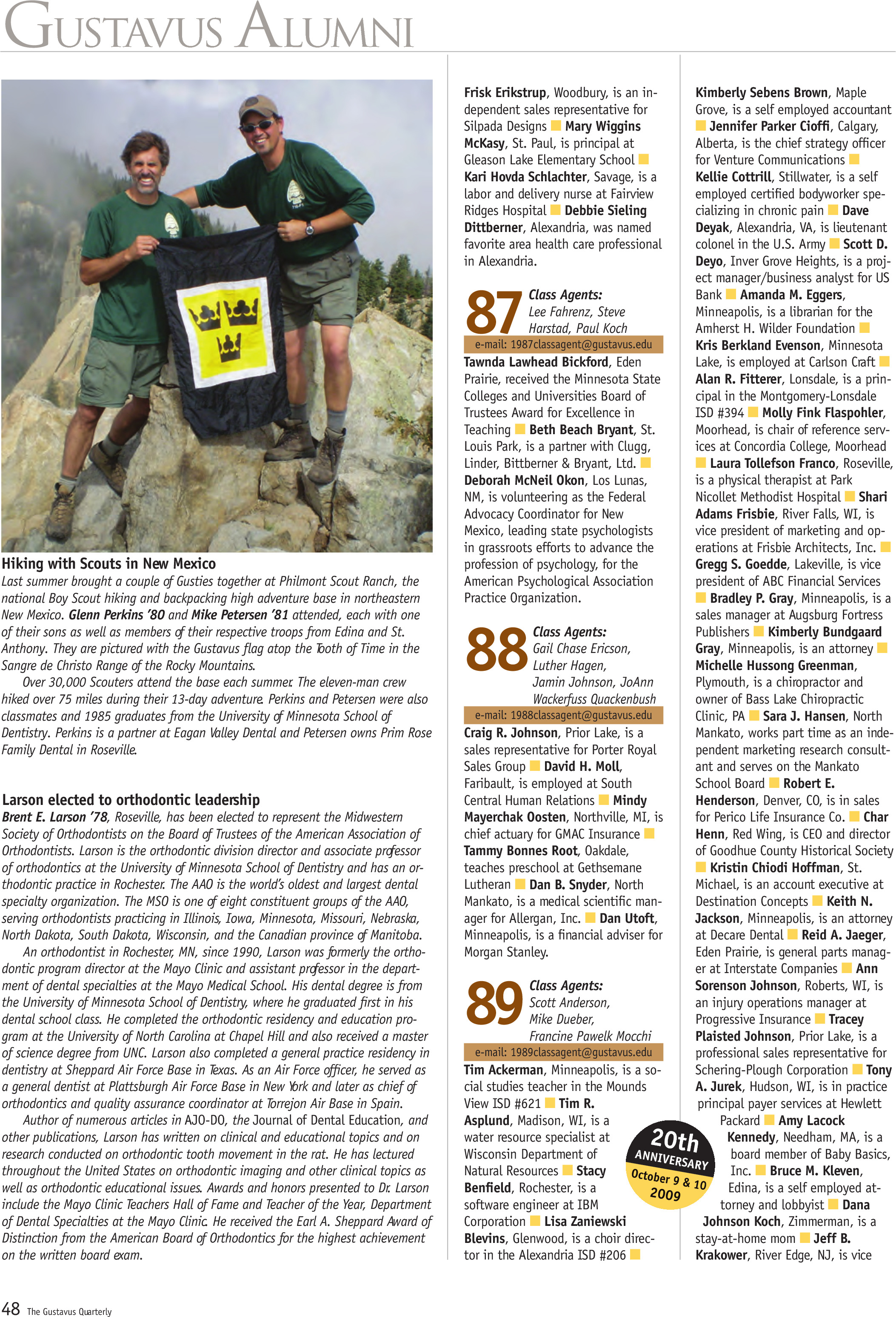 quarterly page