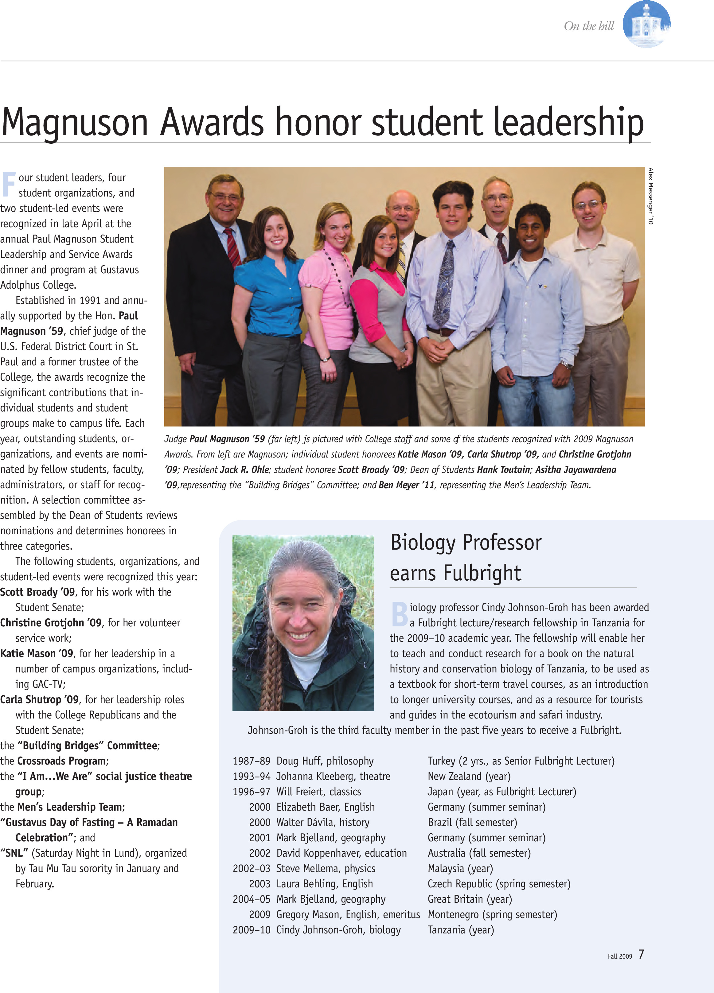 quarterly page