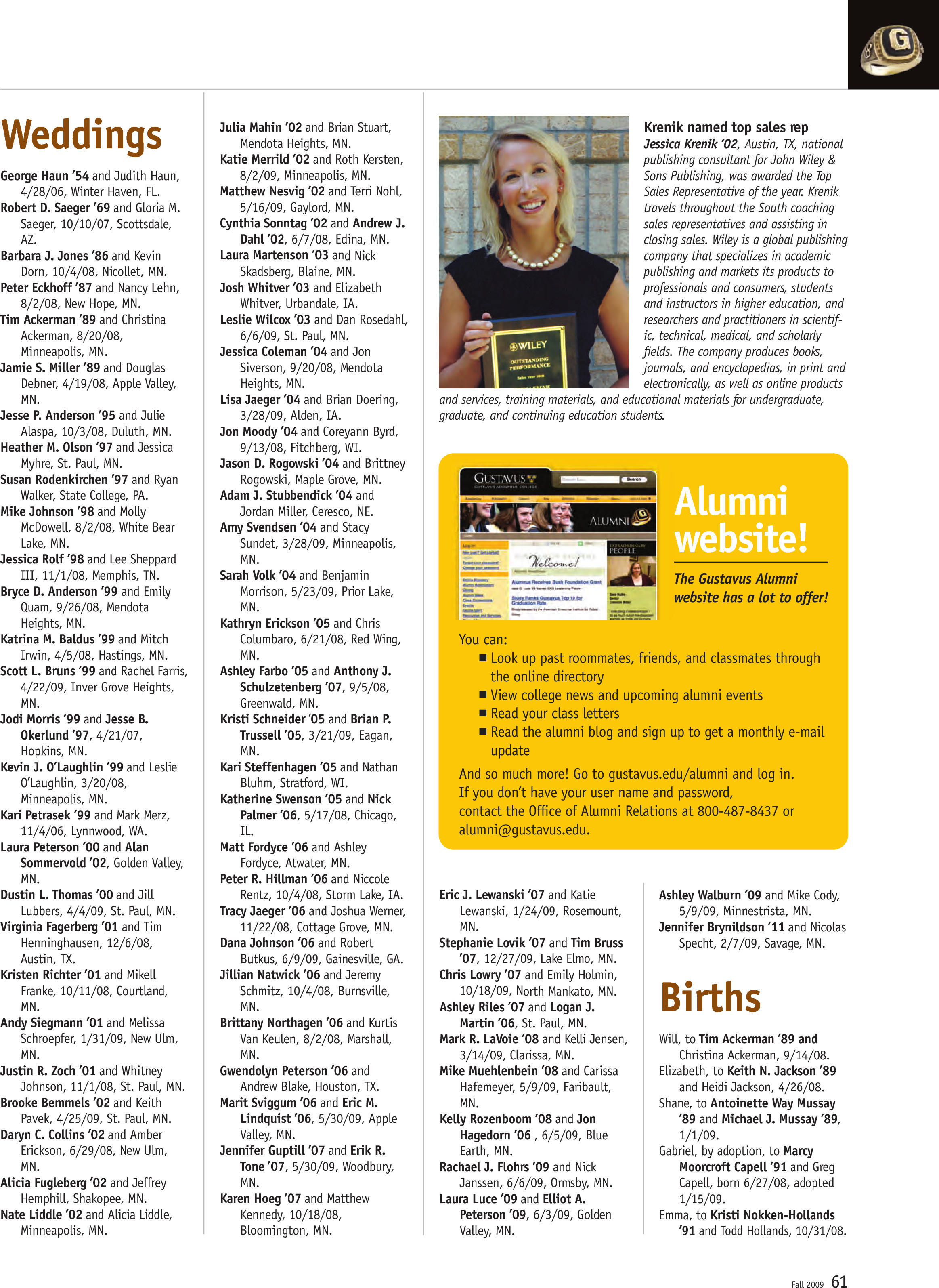 quarterly page