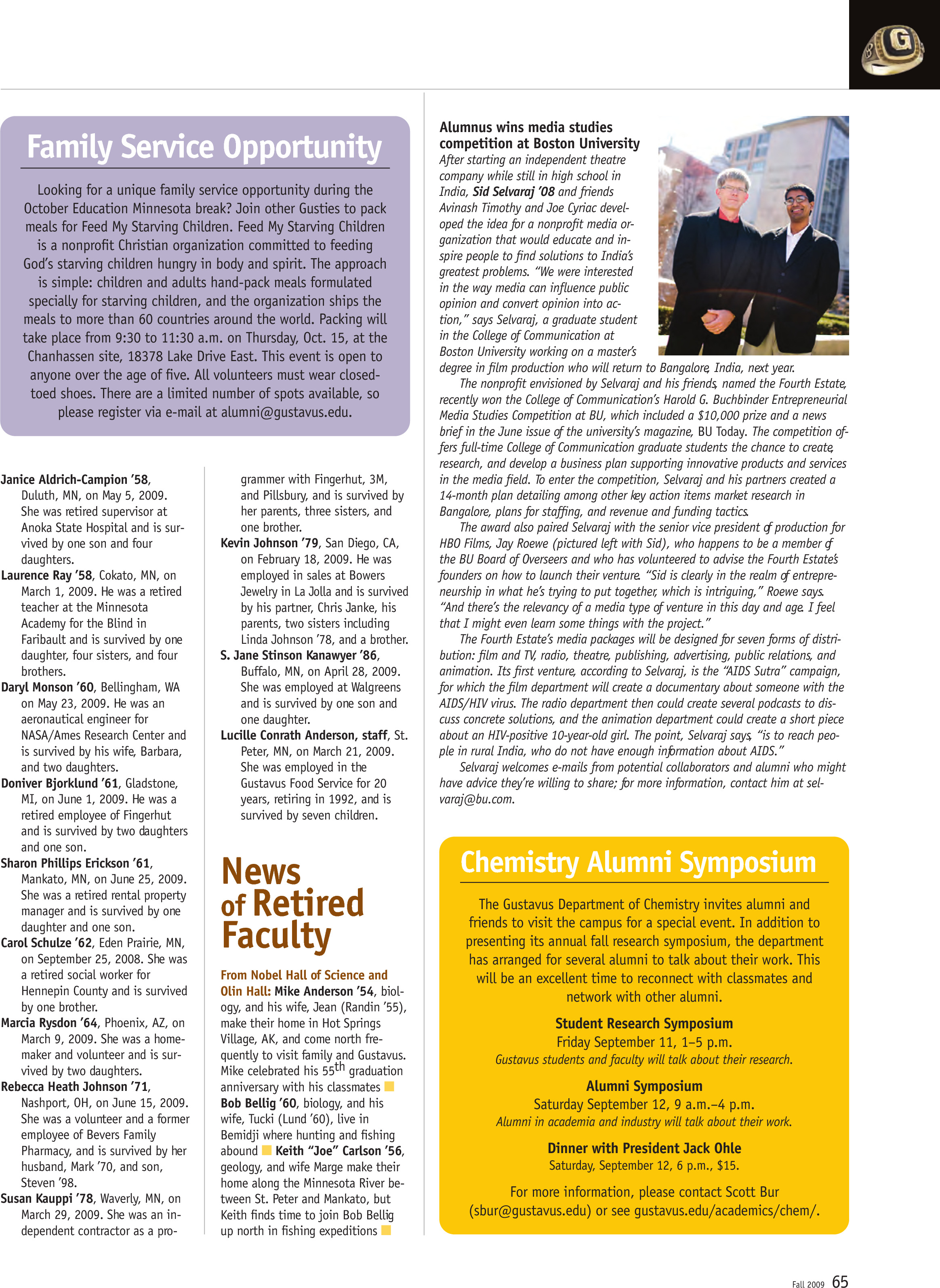 quarterly page