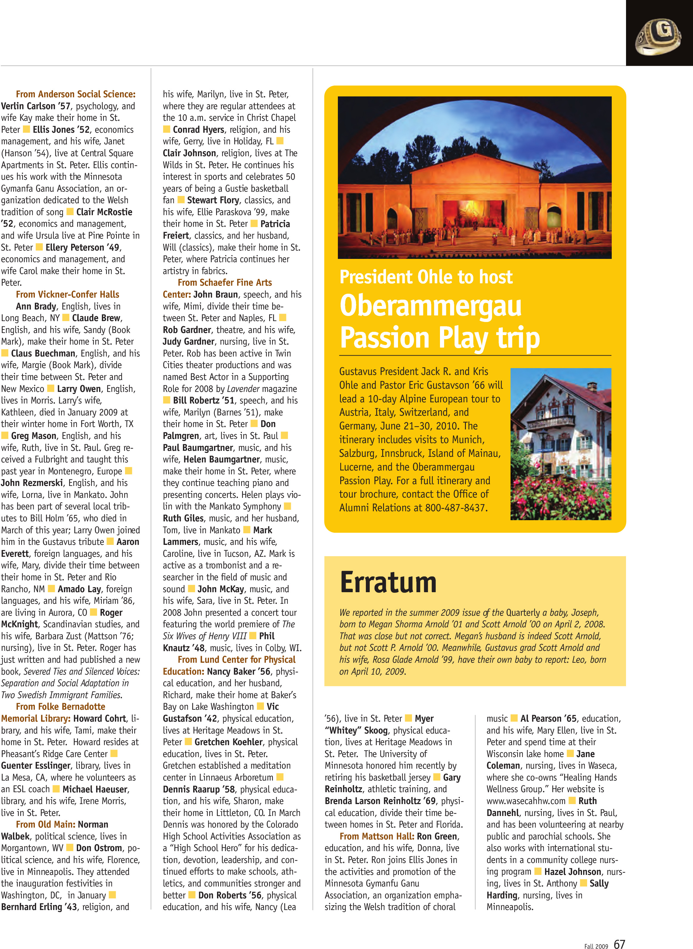 quarterly page