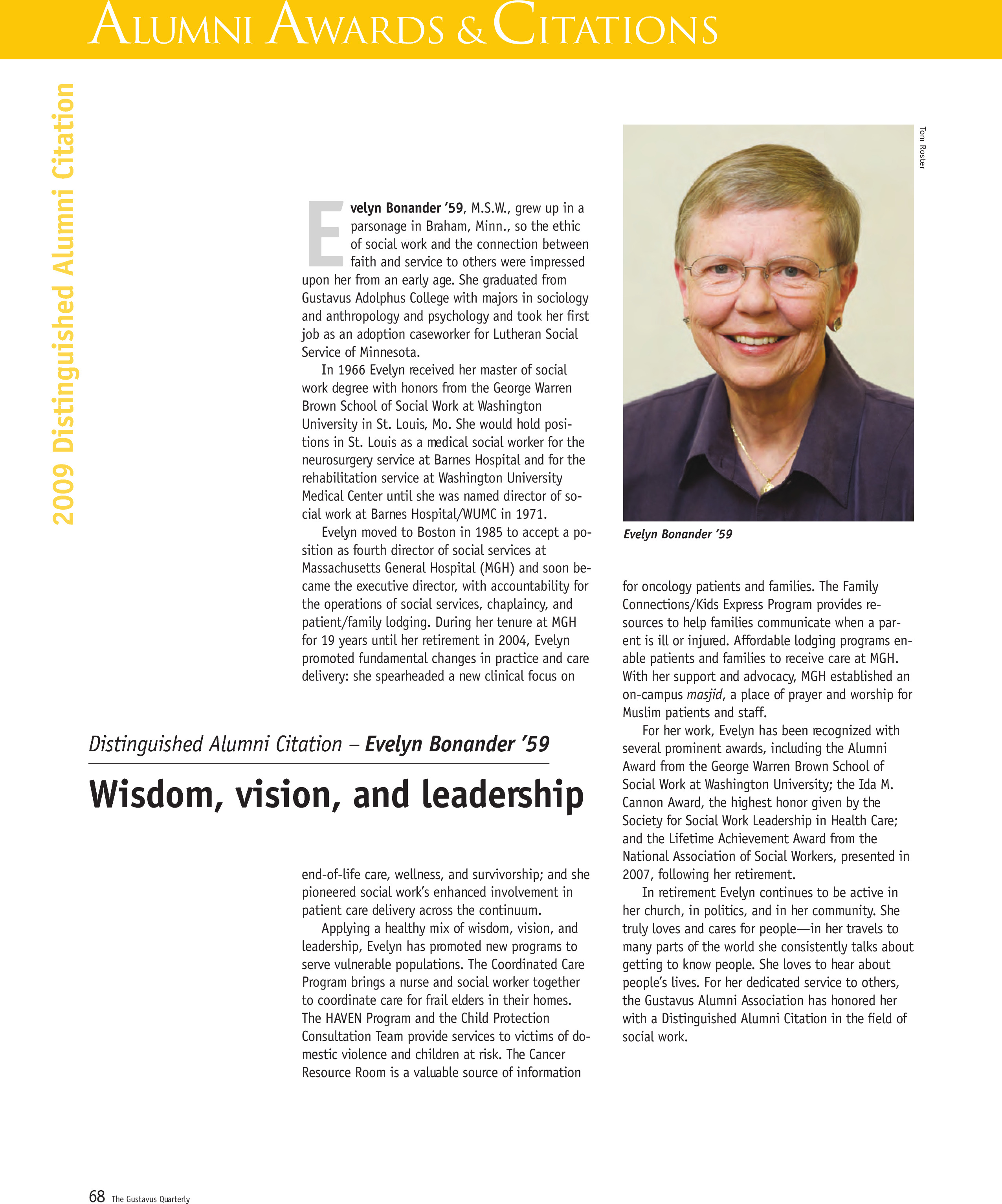 quarterly page