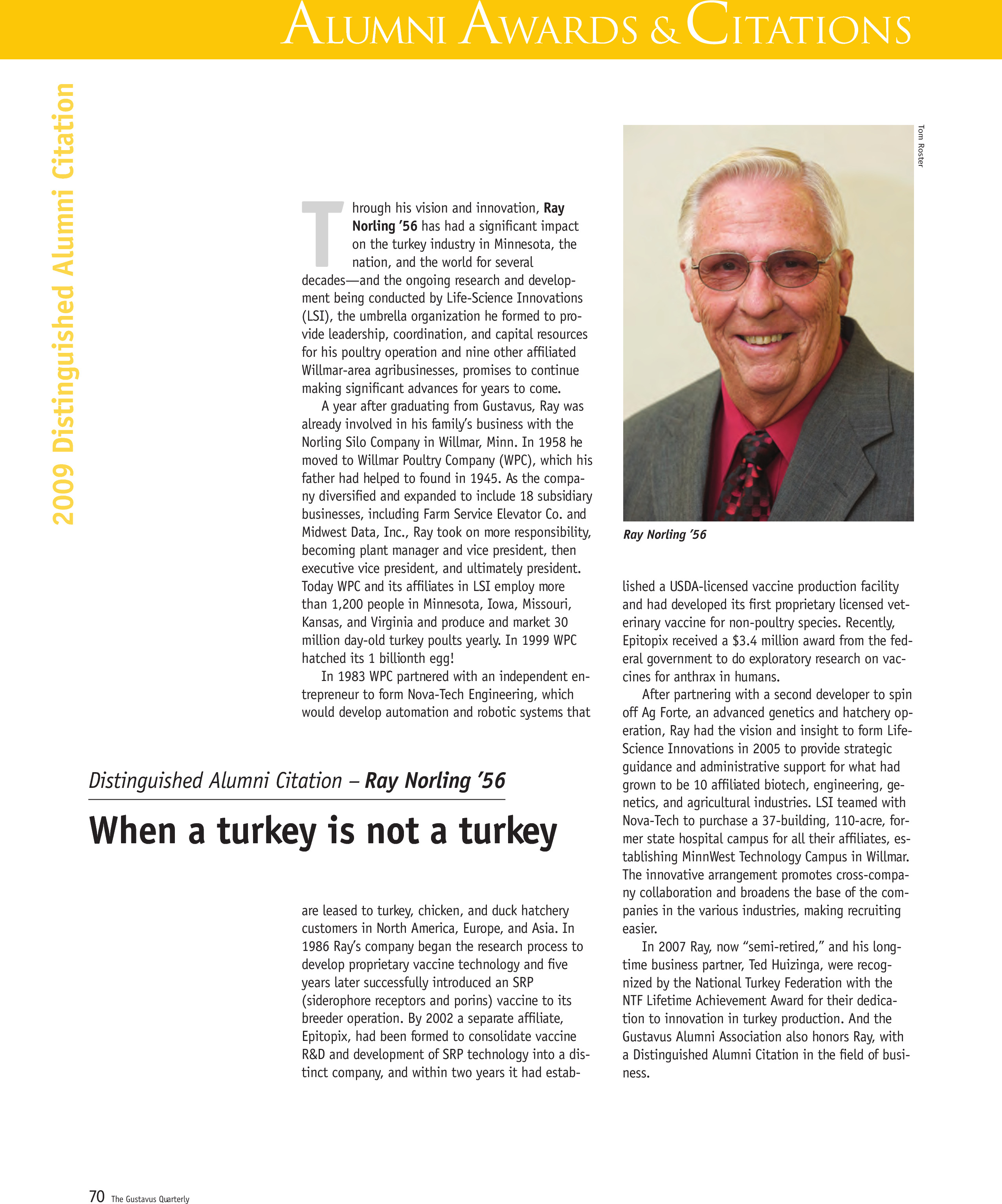 quarterly page