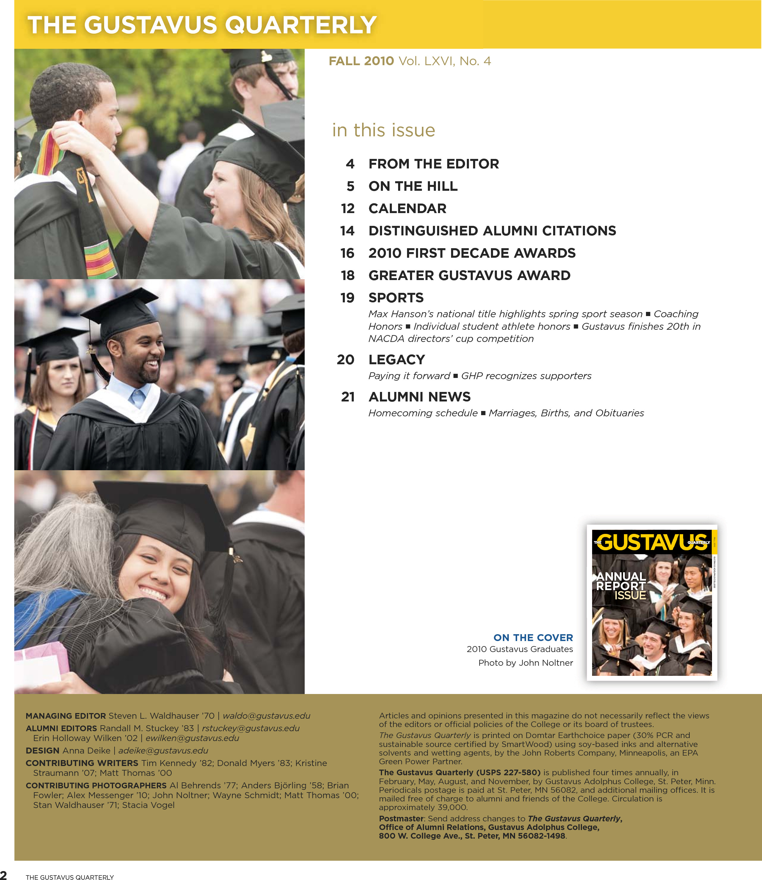 quarterly page