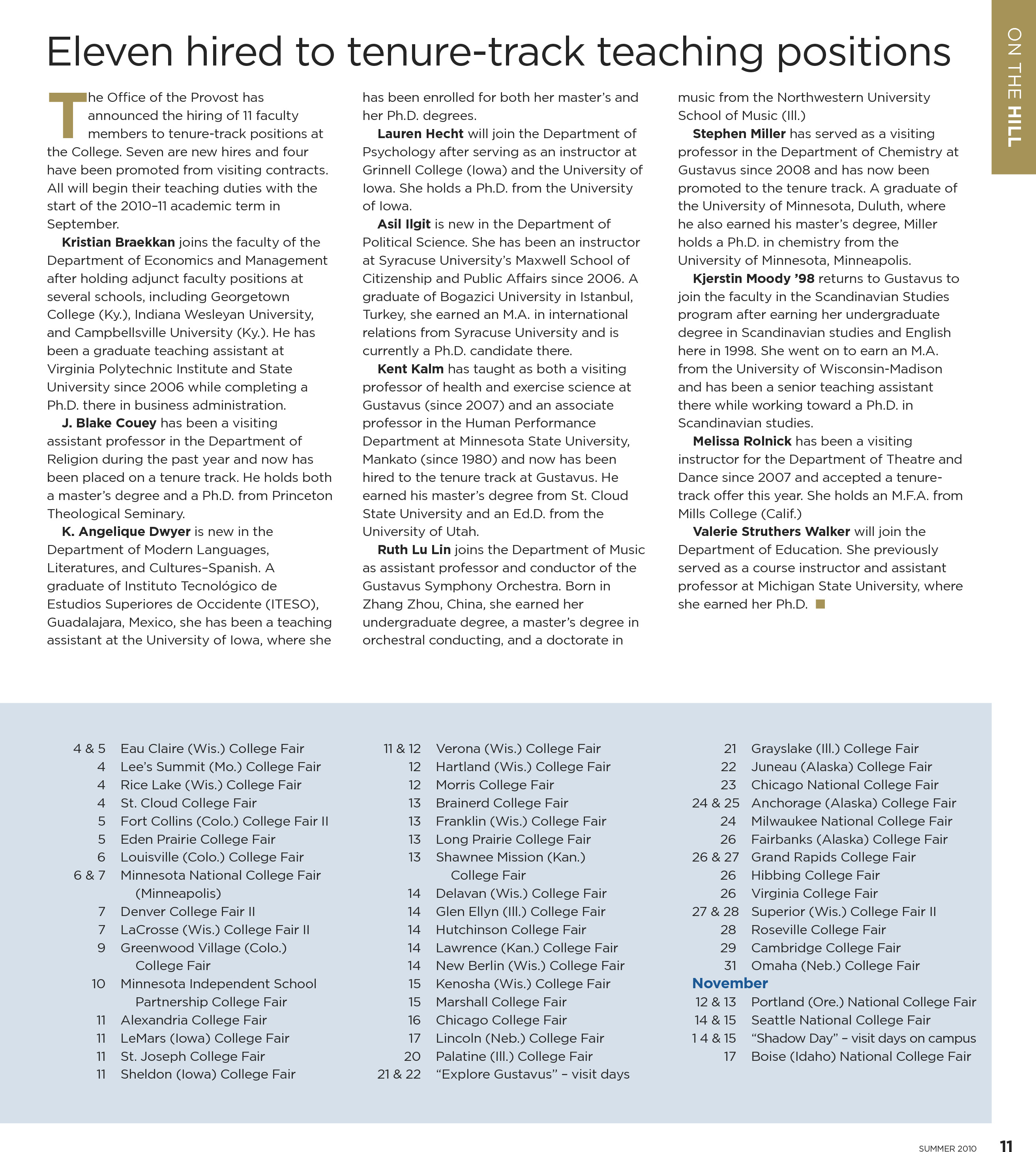 quarterly page