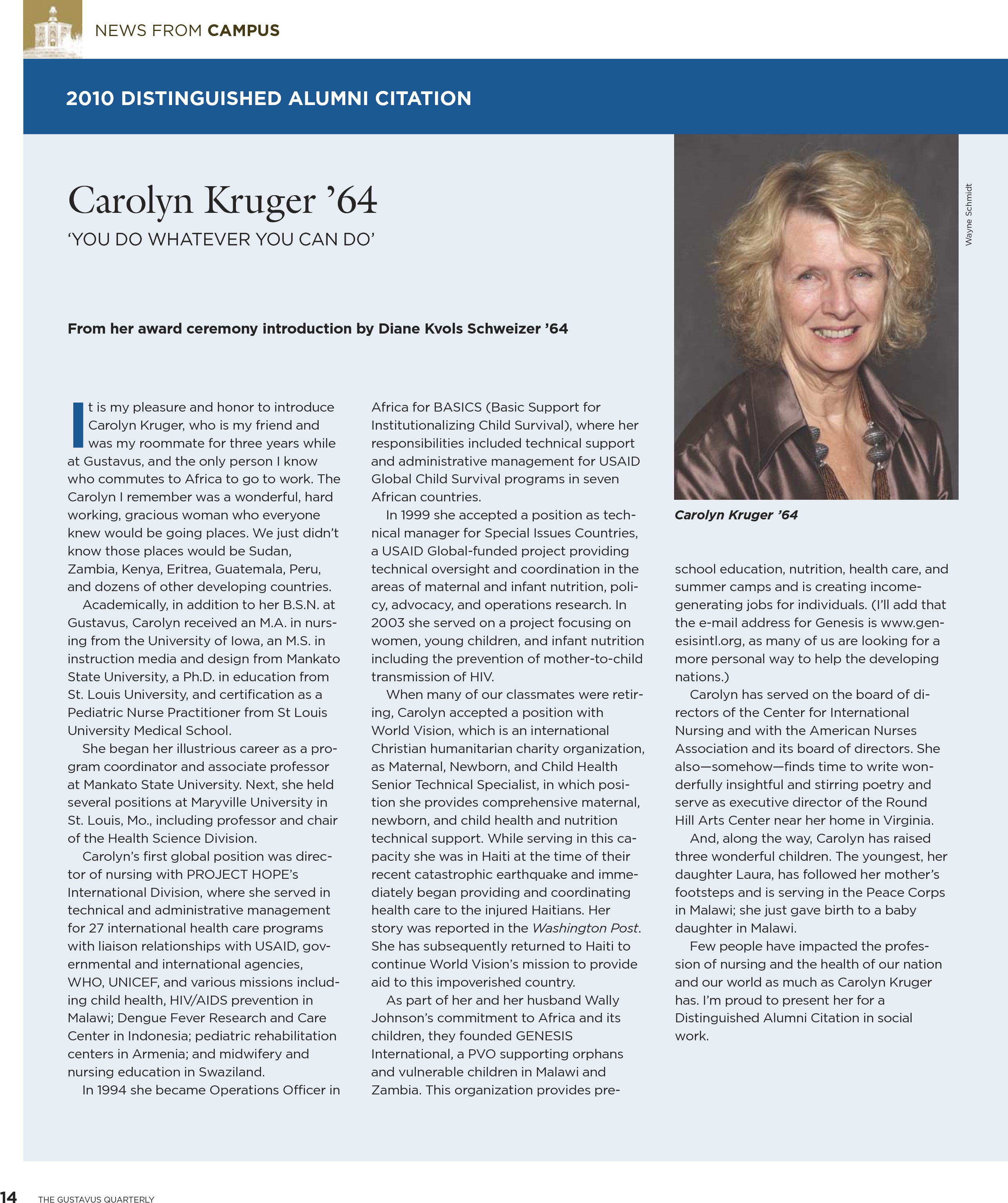 quarterly page
