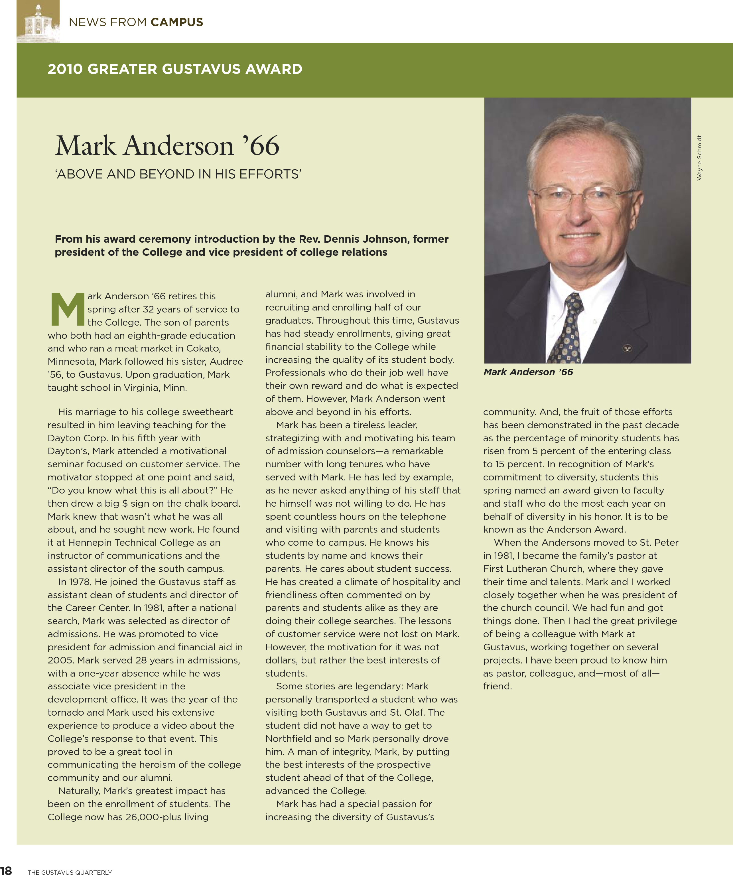 quarterly page