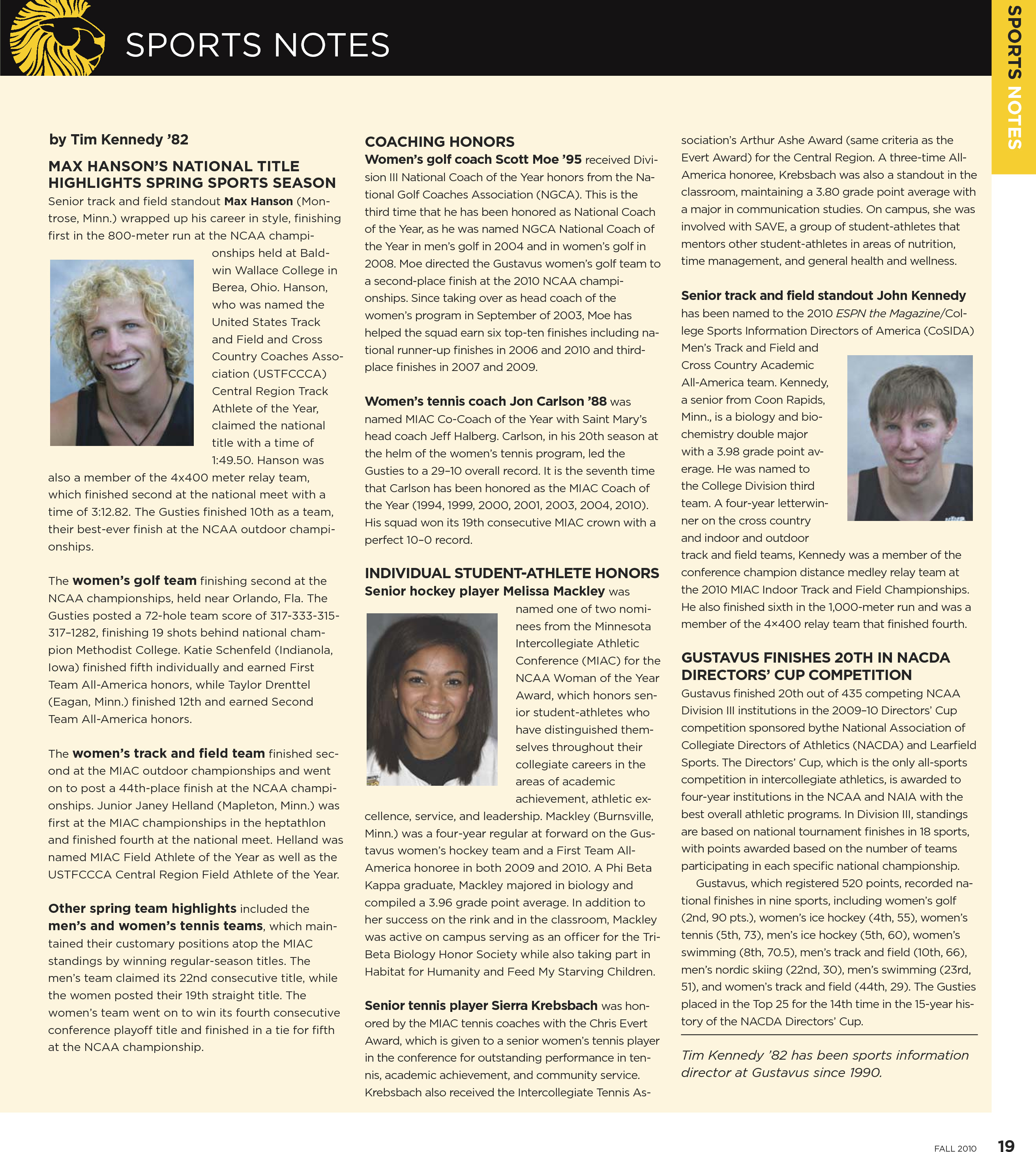 quarterly page