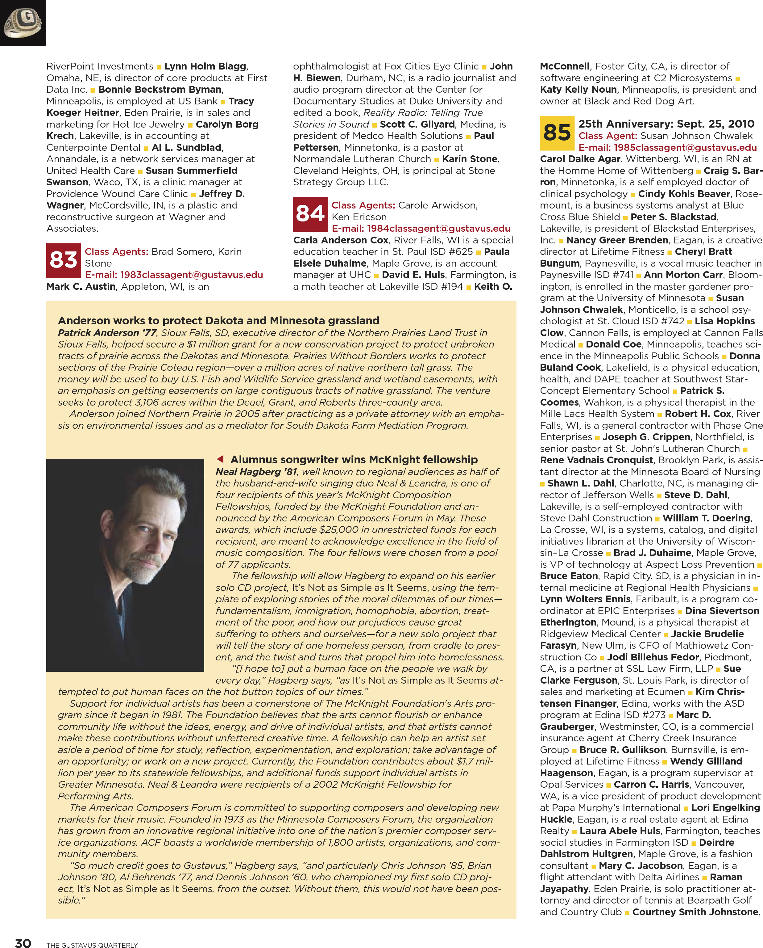 quarterly page