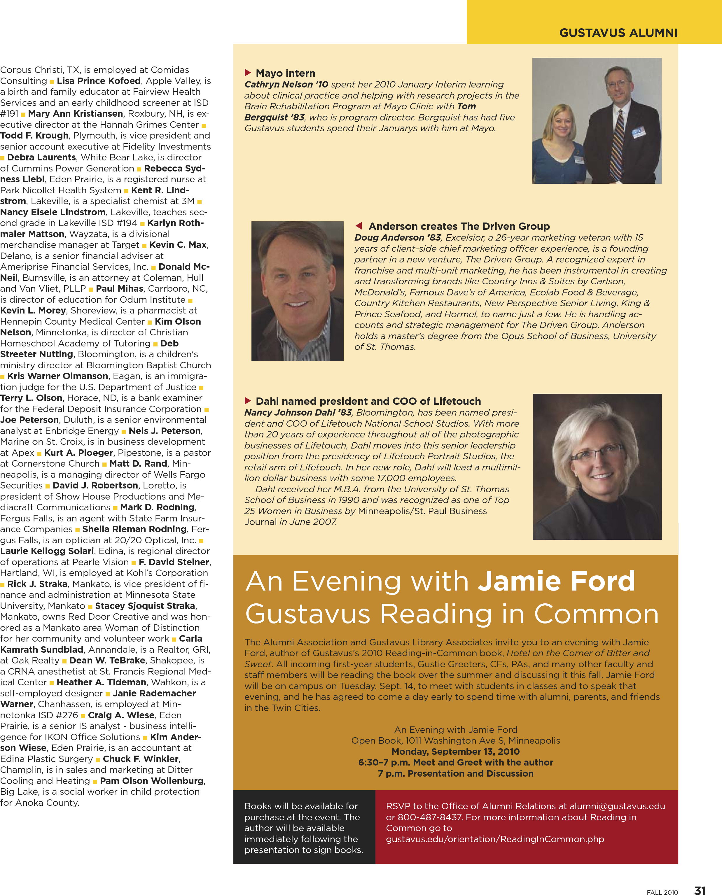 quarterly page