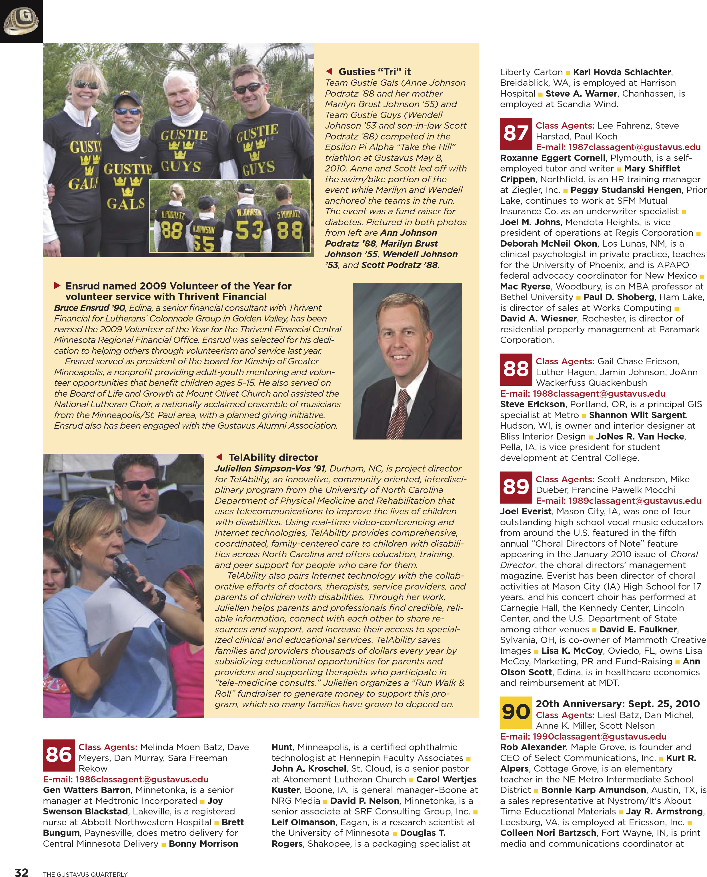 quarterly page