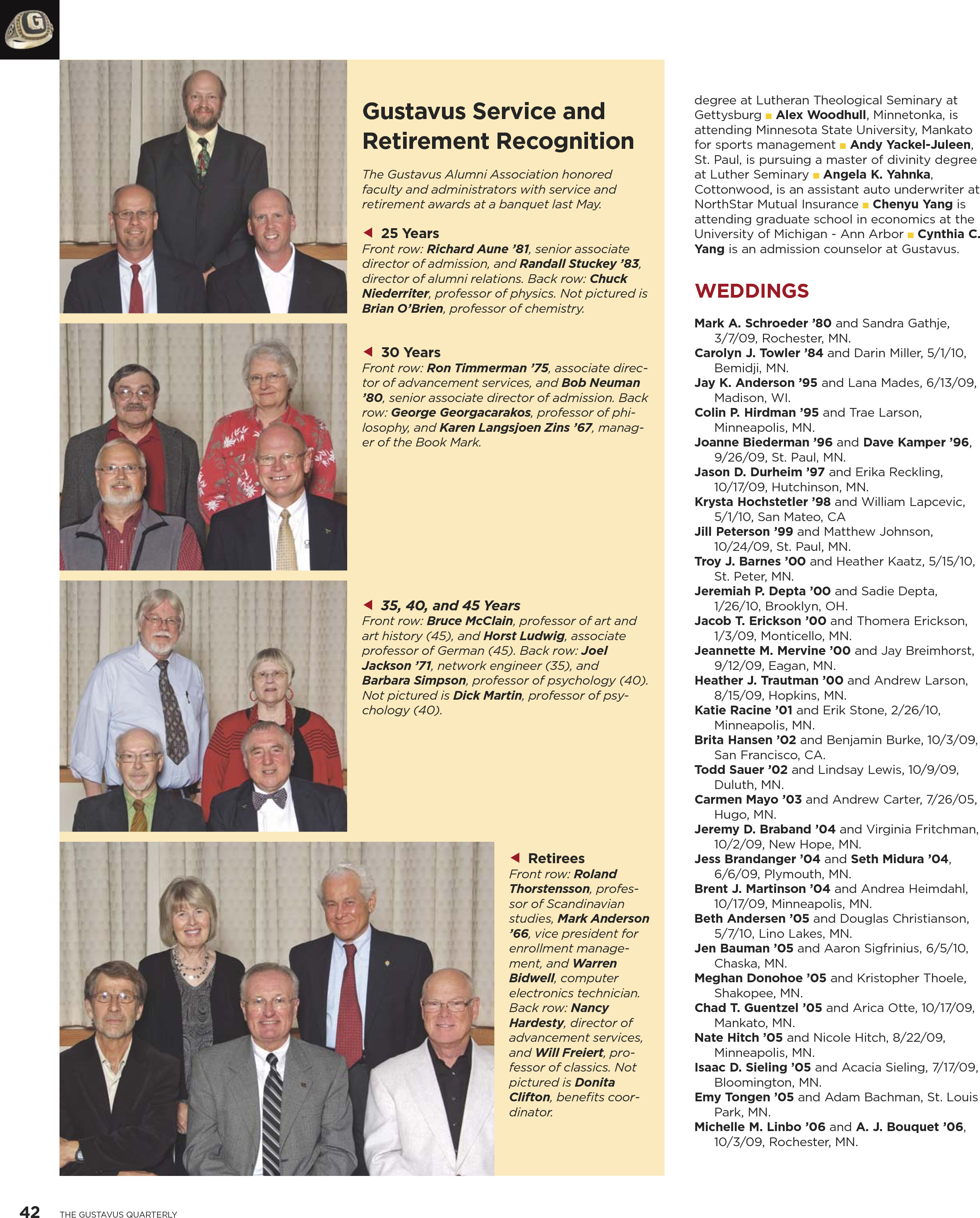 quarterly page