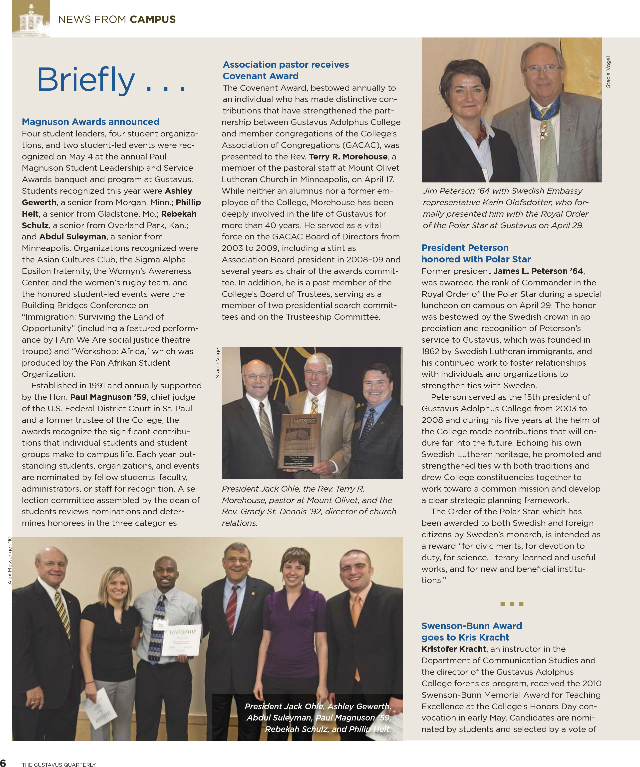 quarterly page