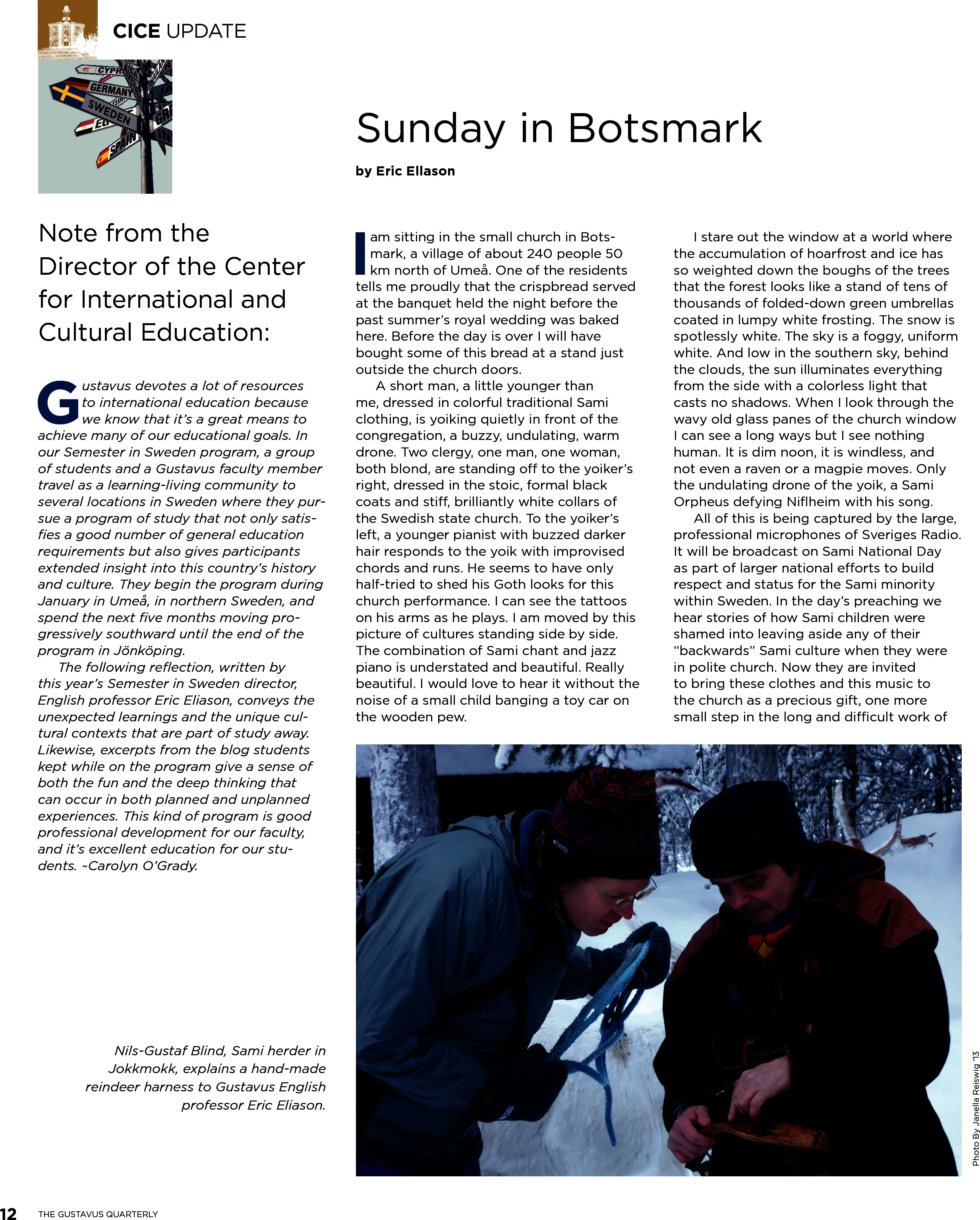 quarterly page