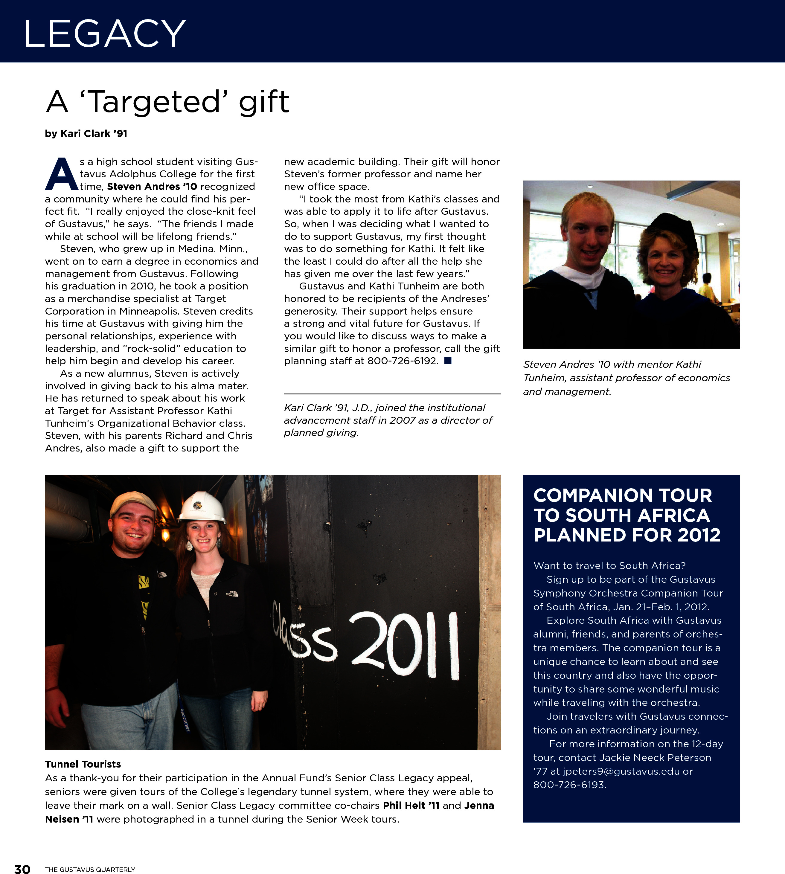 quarterly page