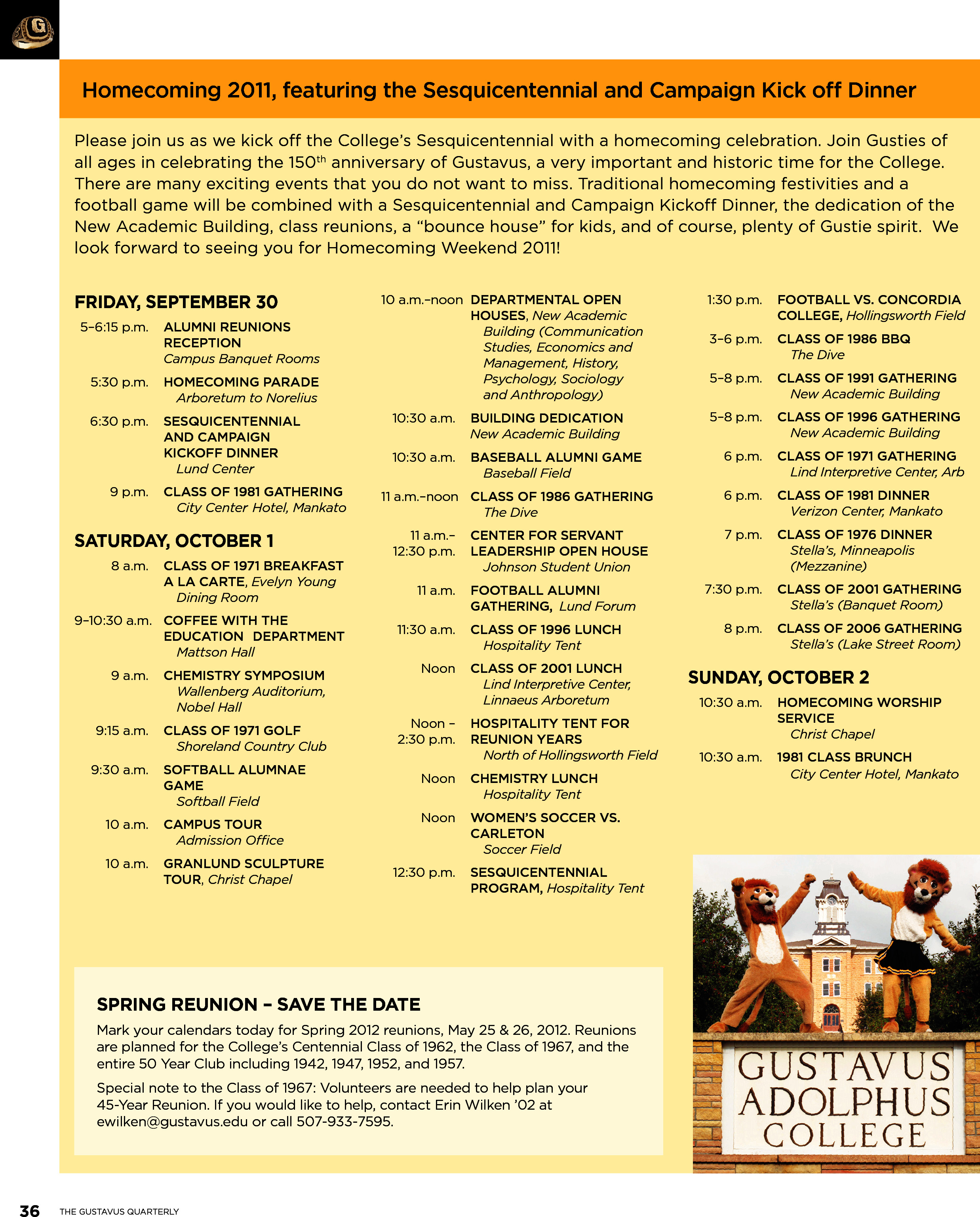 quarterly page