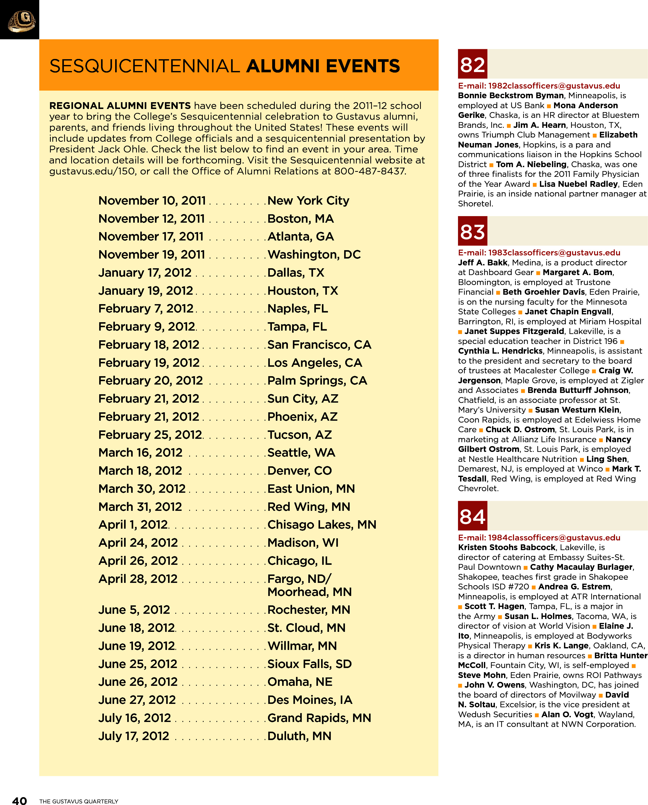 quarterly page