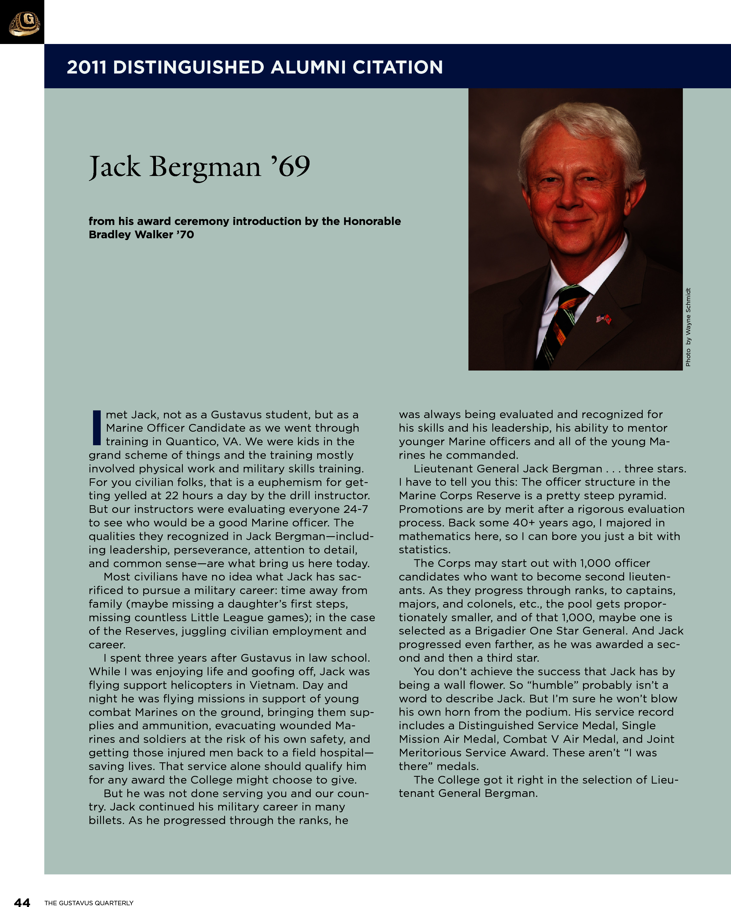 quarterly page