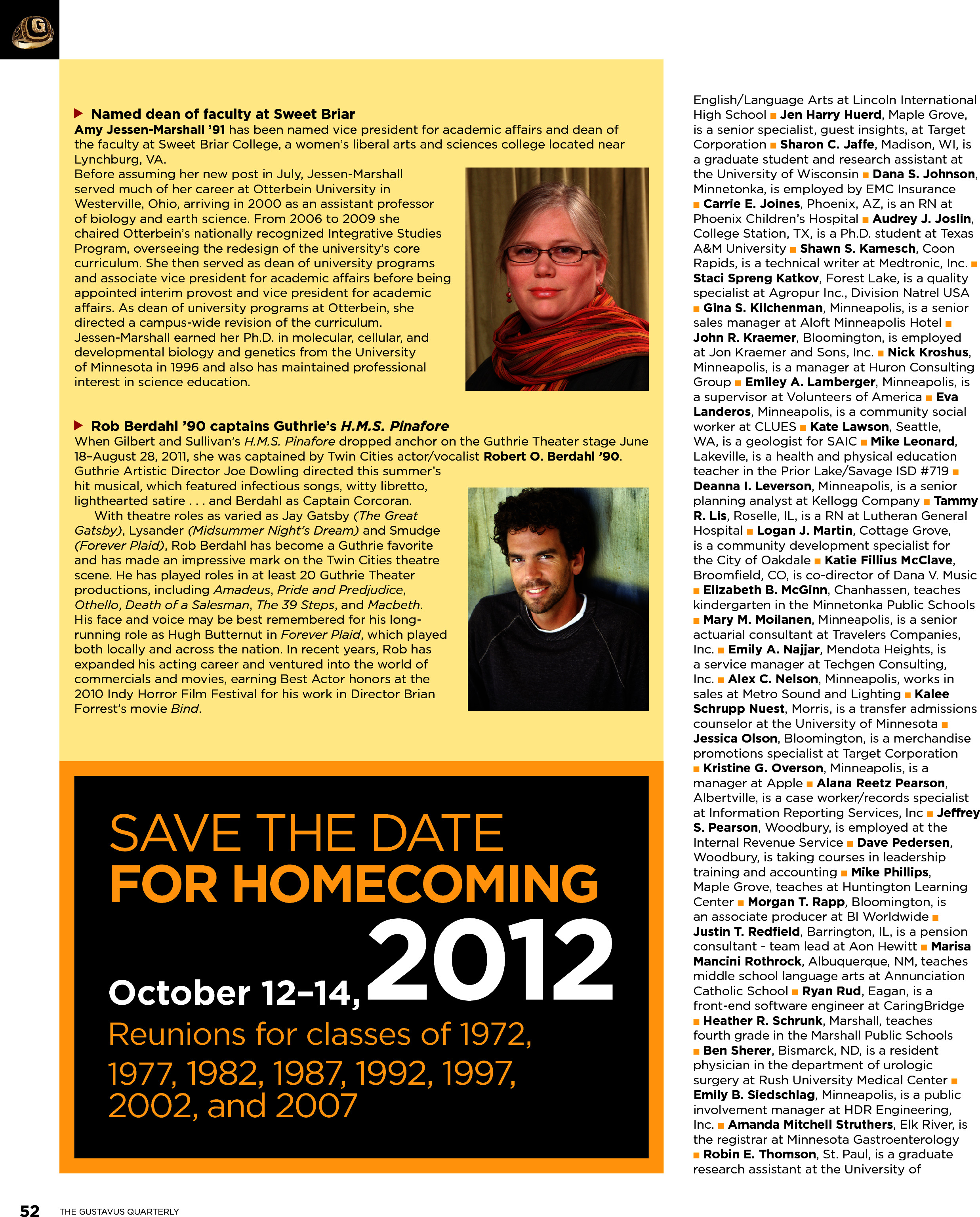 quarterly page