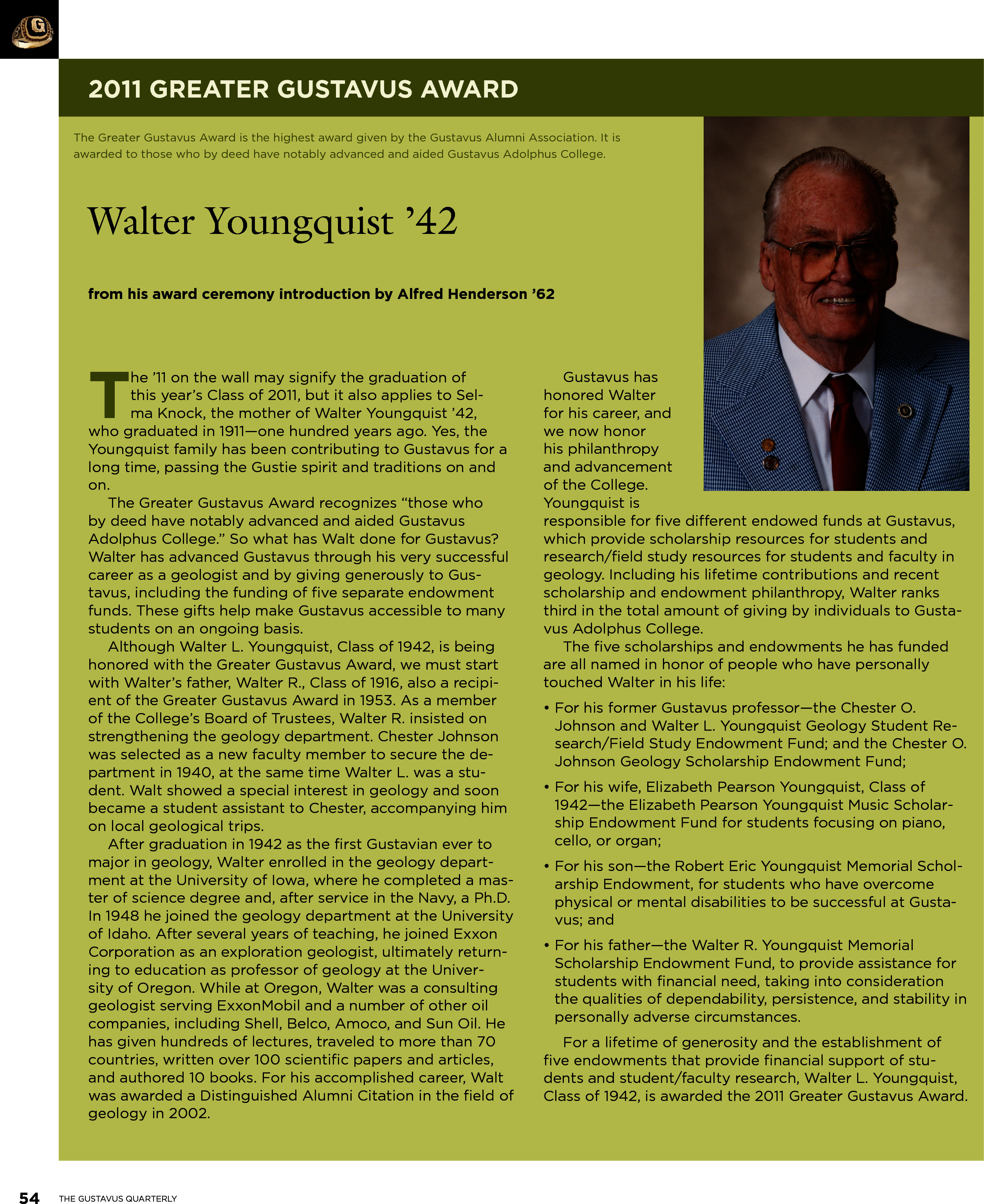 quarterly page