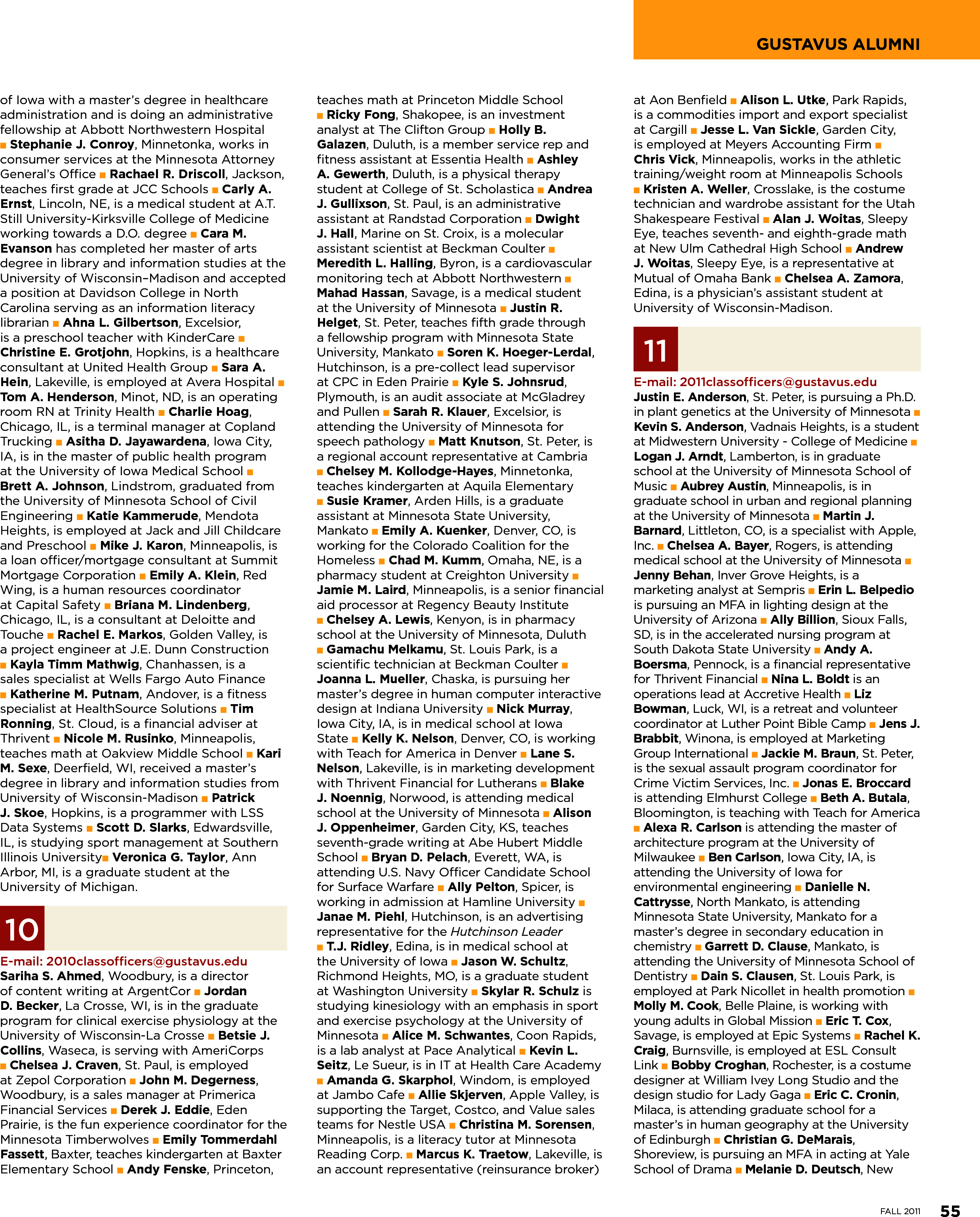 quarterly page