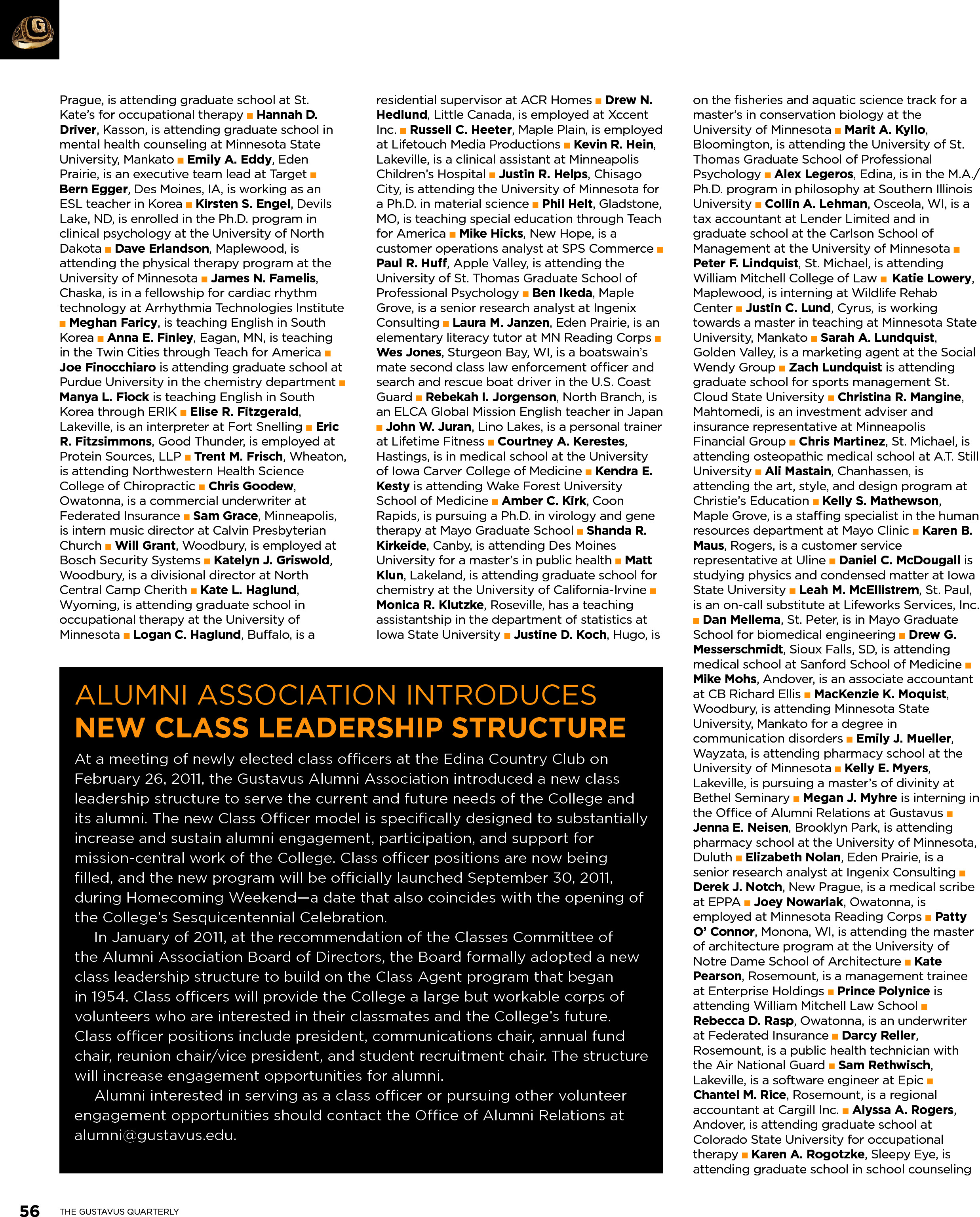 quarterly page