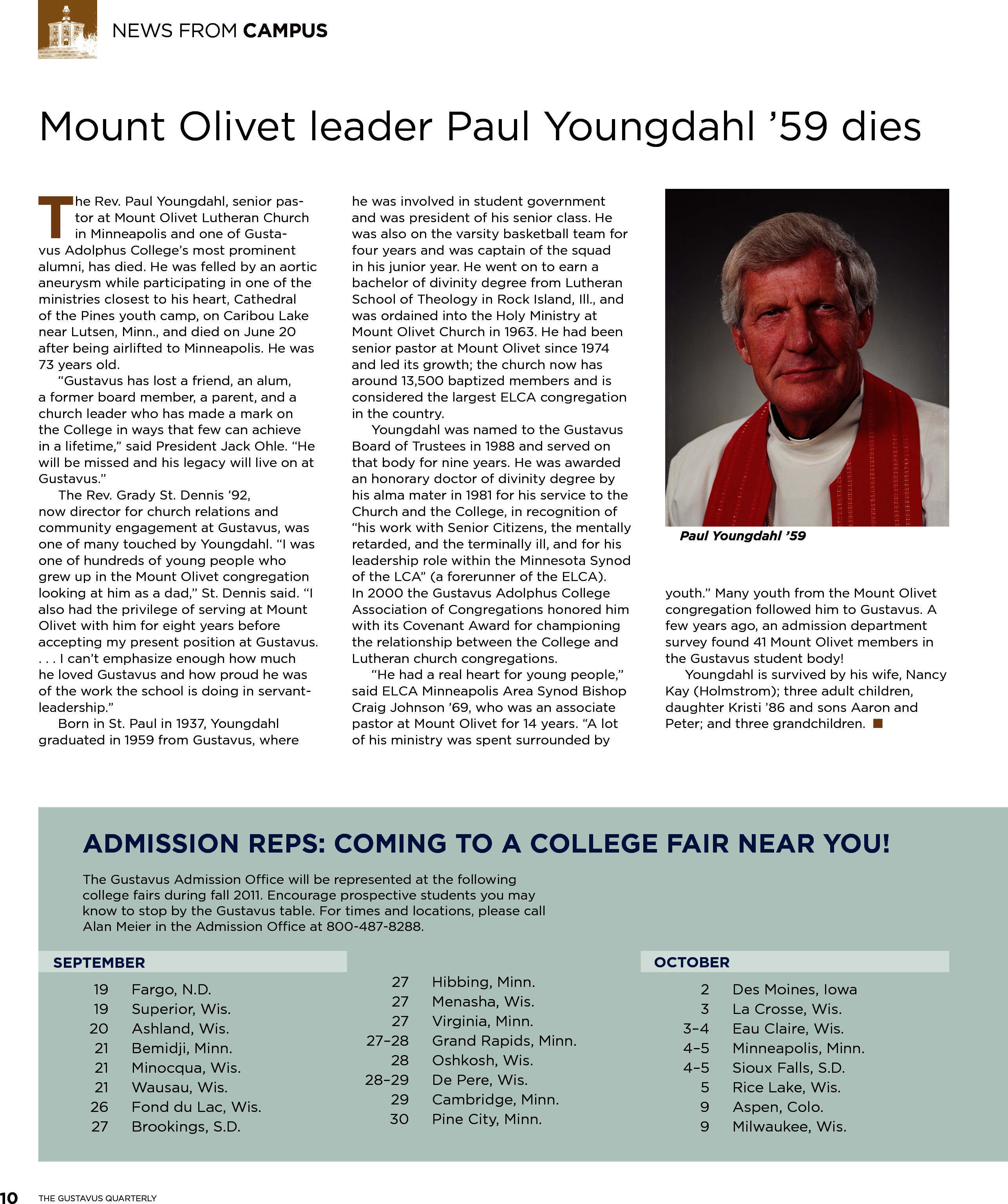 quarterly page
