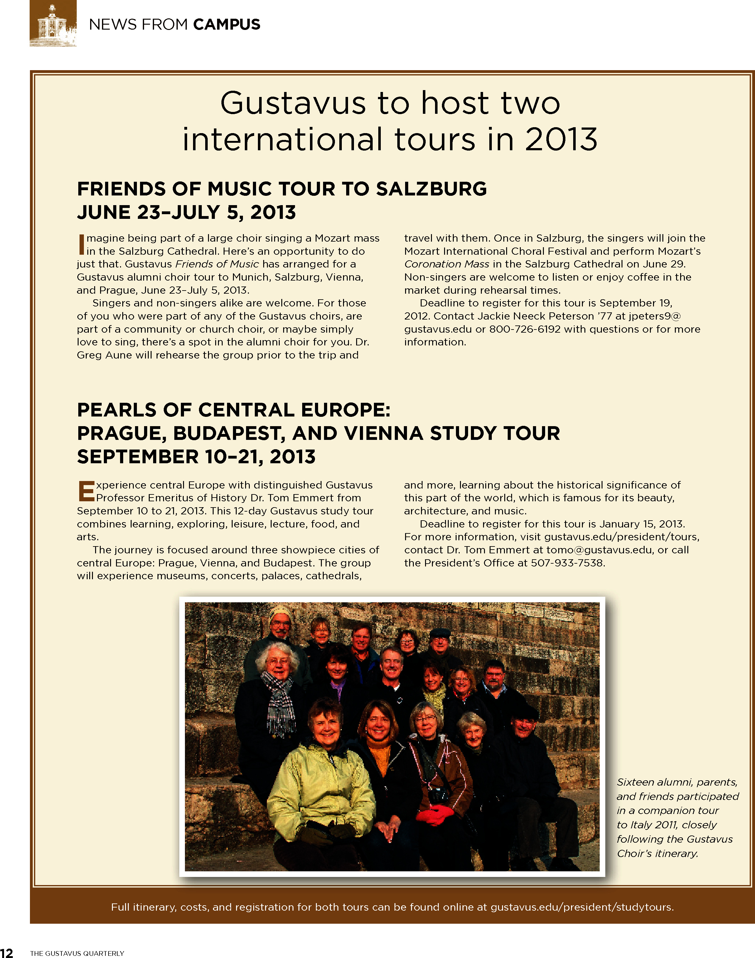 quarterly page