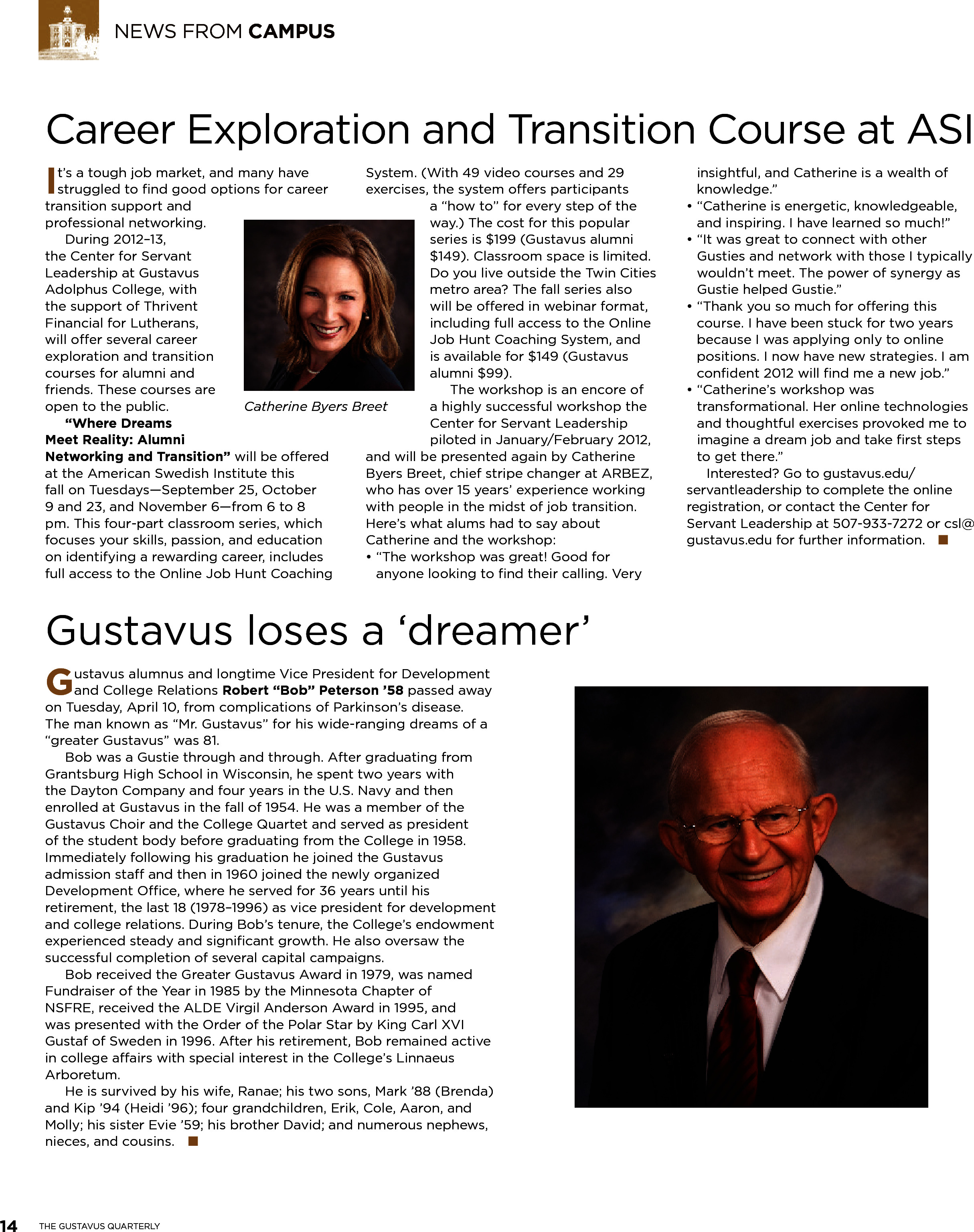 quarterly page