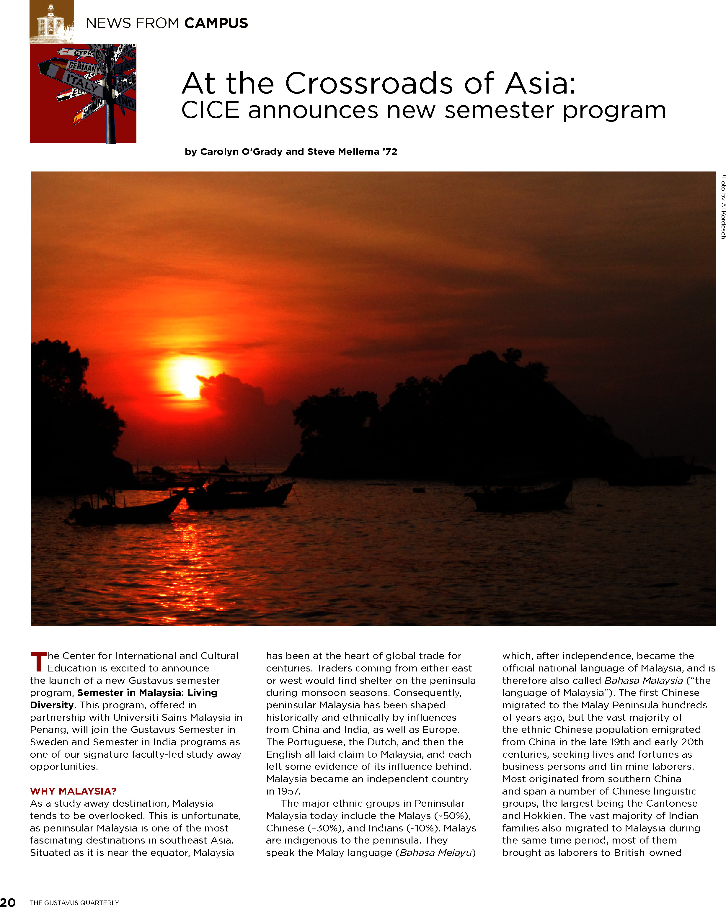 quarterly page