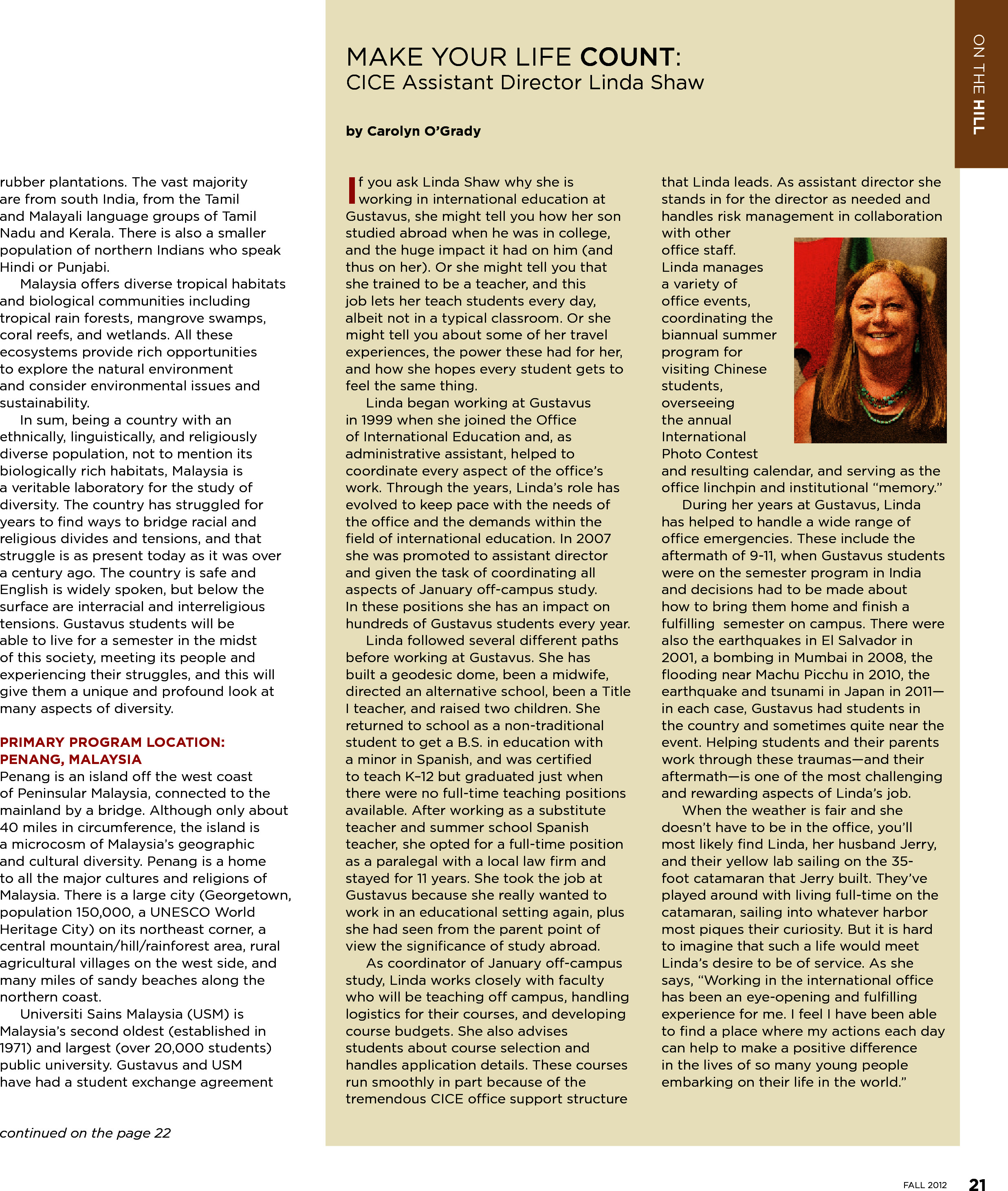quarterly page