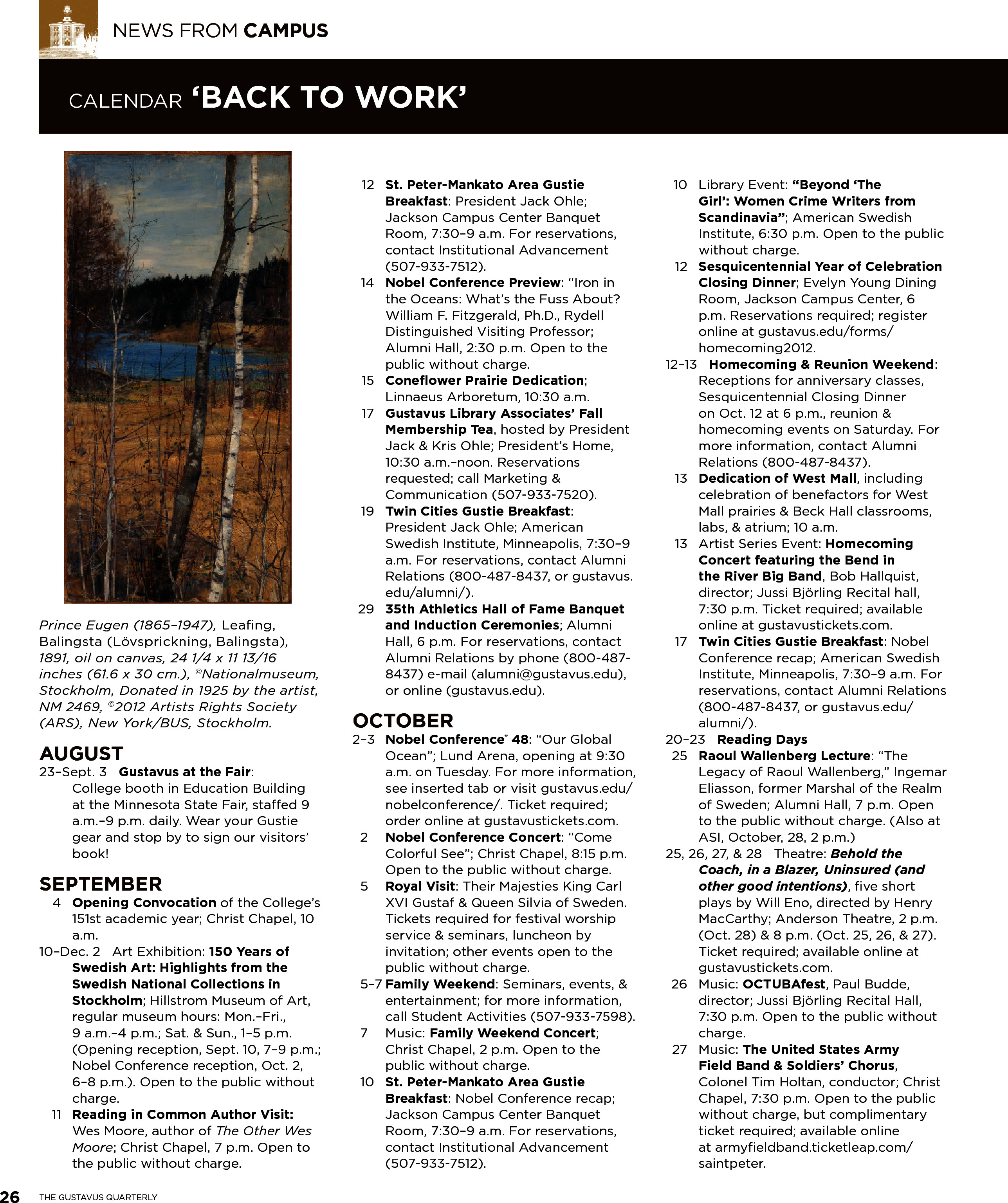 quarterly page