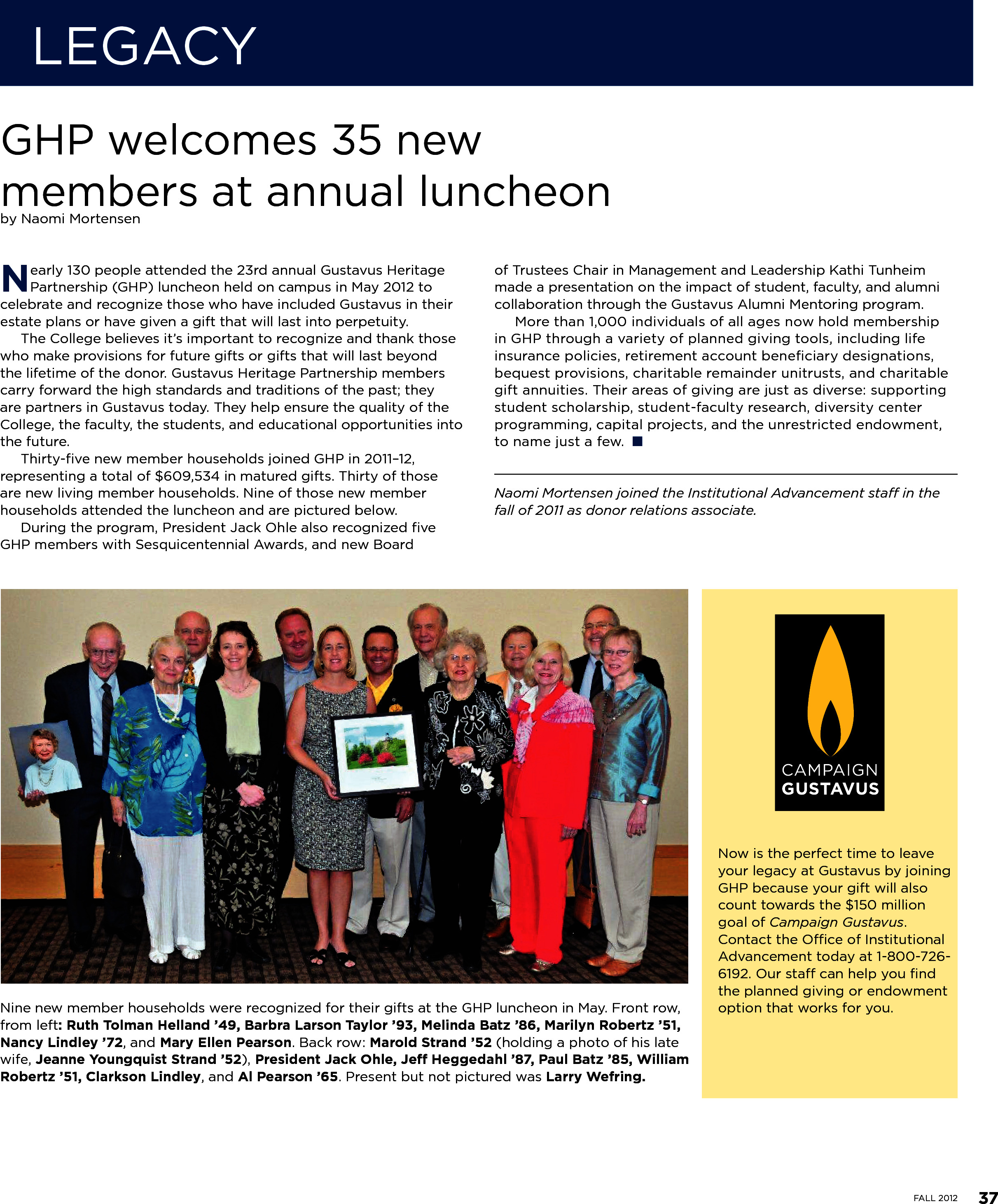 quarterly page
