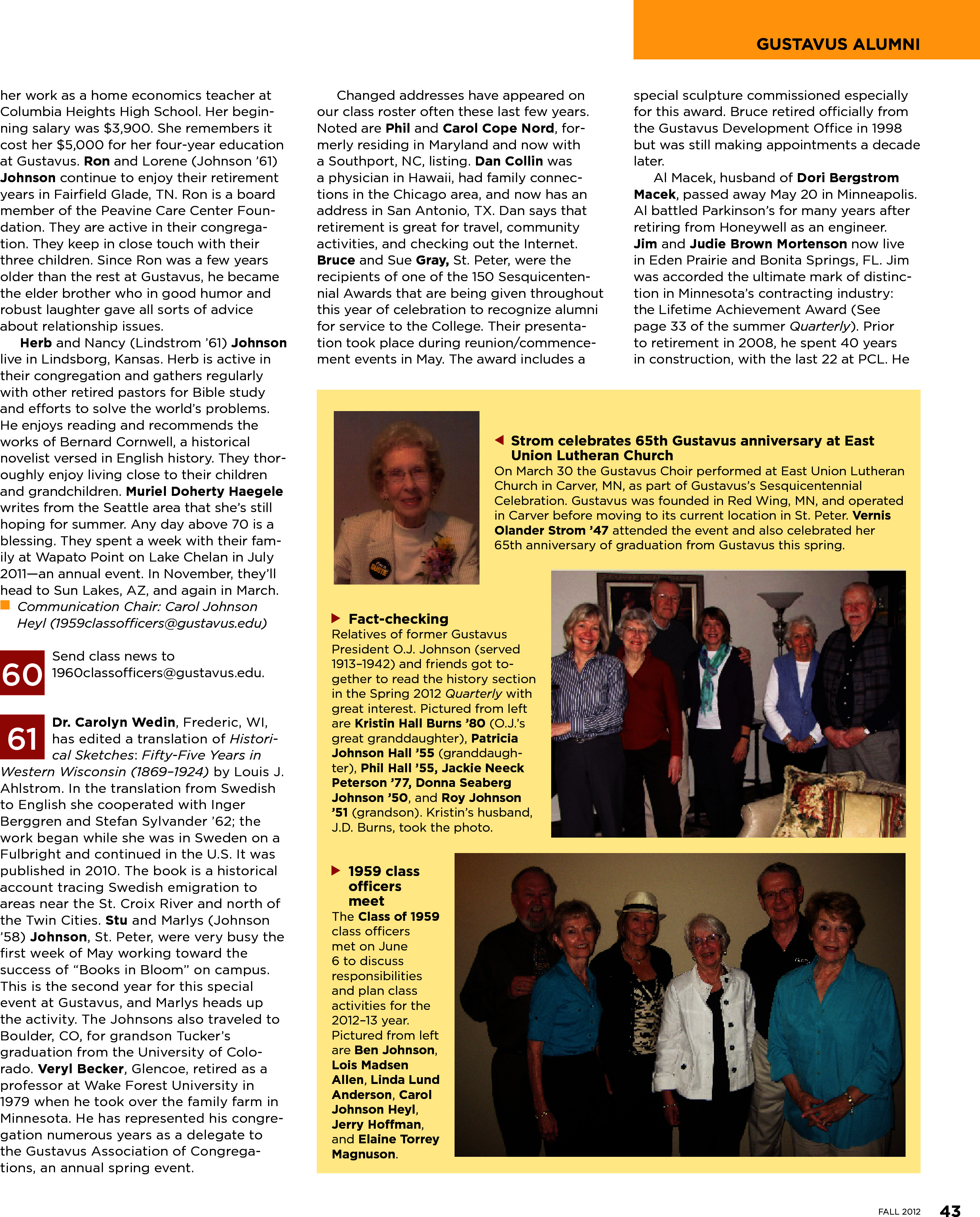 quarterly page