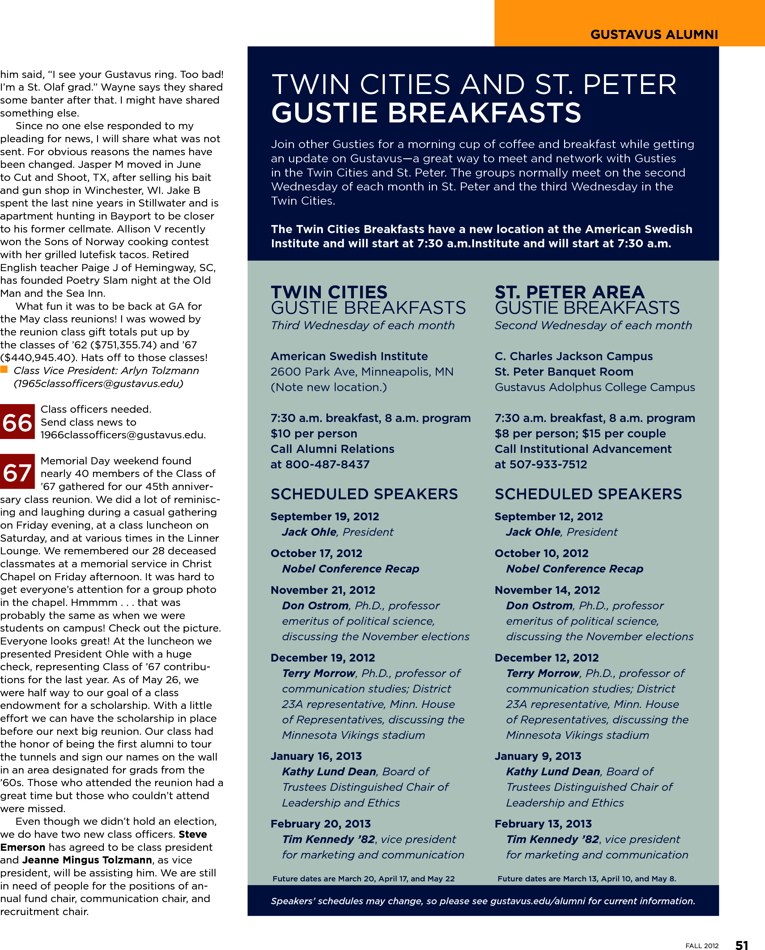 quarterly page