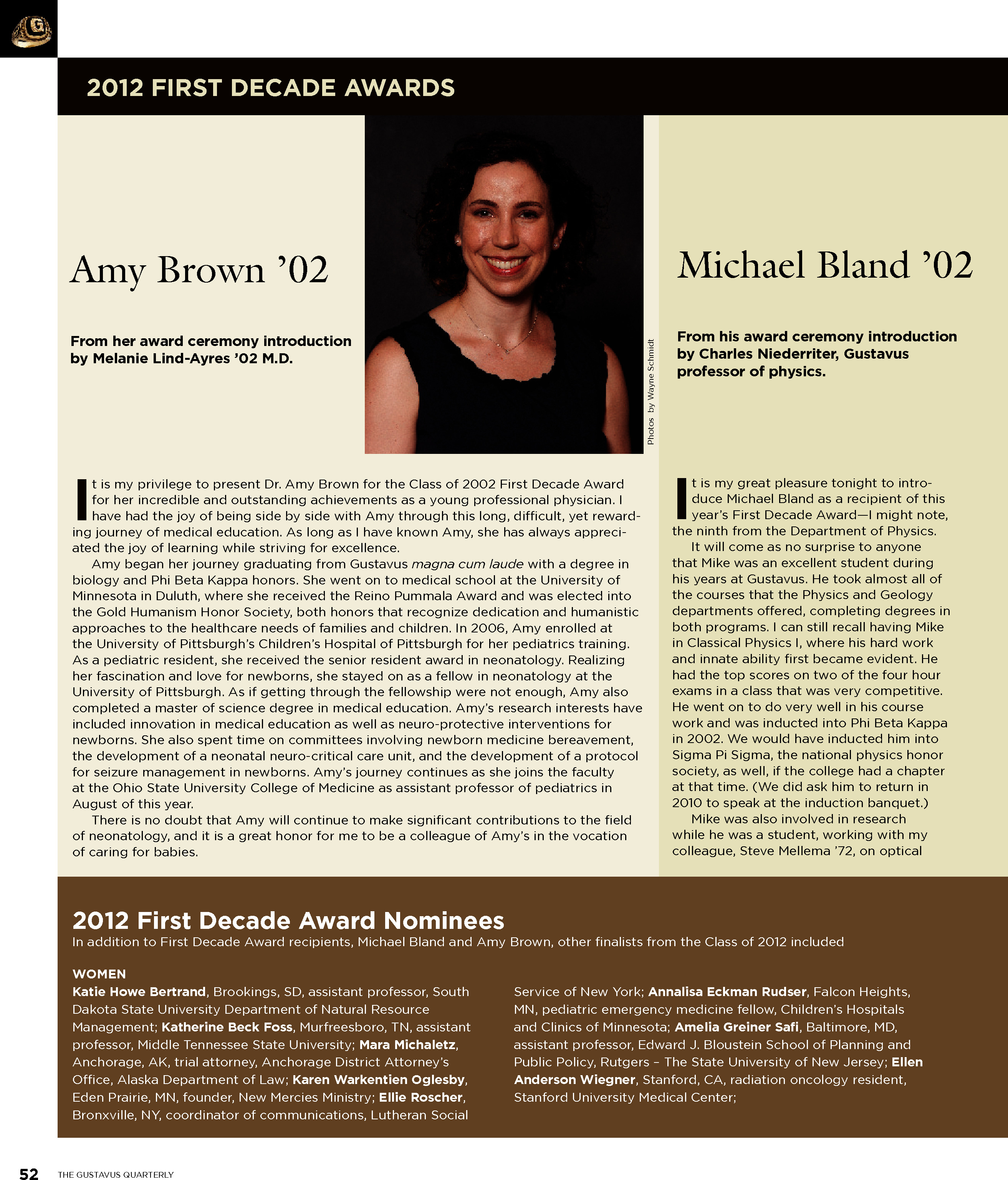 quarterly page